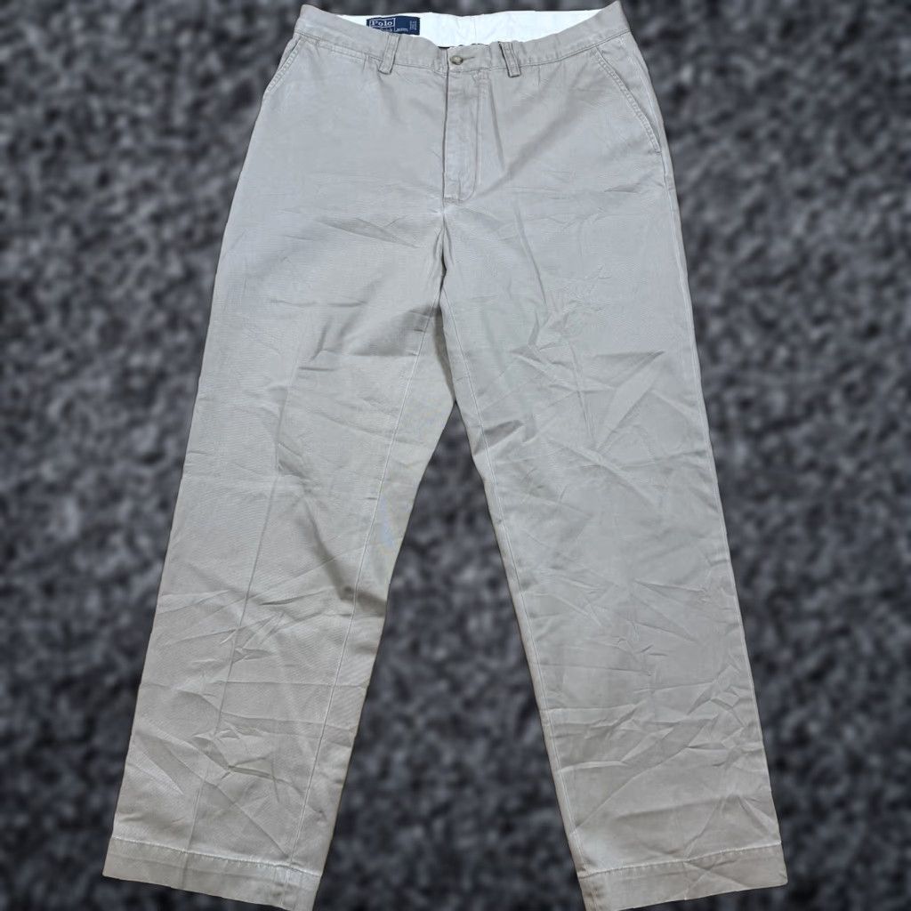 Polo Ralph Lauren VTG Polo Ralph Lauren Prospect Pants Mens 32x30 Khaki Chino Dress Straight Relaxed Beige Straight Pants Mens 32 Size US XS / EU 42 / 0 - 1 Thumbnail