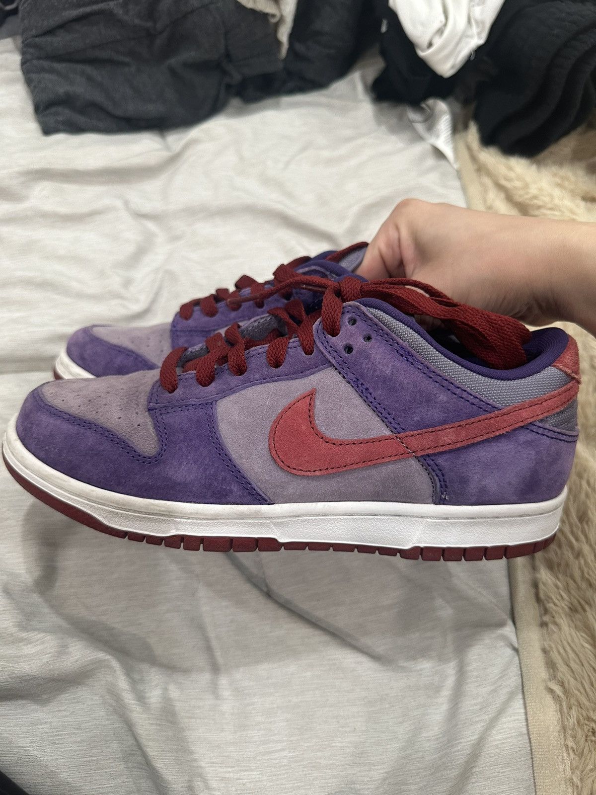 image of “Plum” Nike Low Dunks Shoes in Purple, Women's (Size 7)