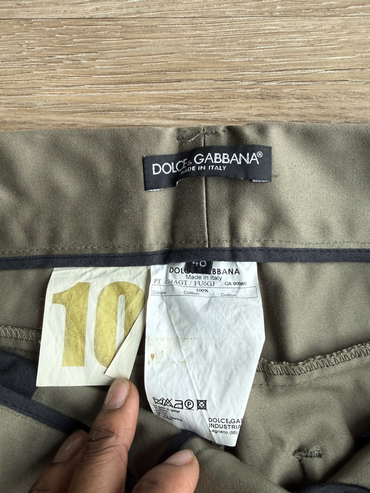 Dolce & Gabbana Dolce And Gabbana Cargo Pants In Khaki Satin Size 48 Size US 32 / EU 48 - 2 Thumbnail