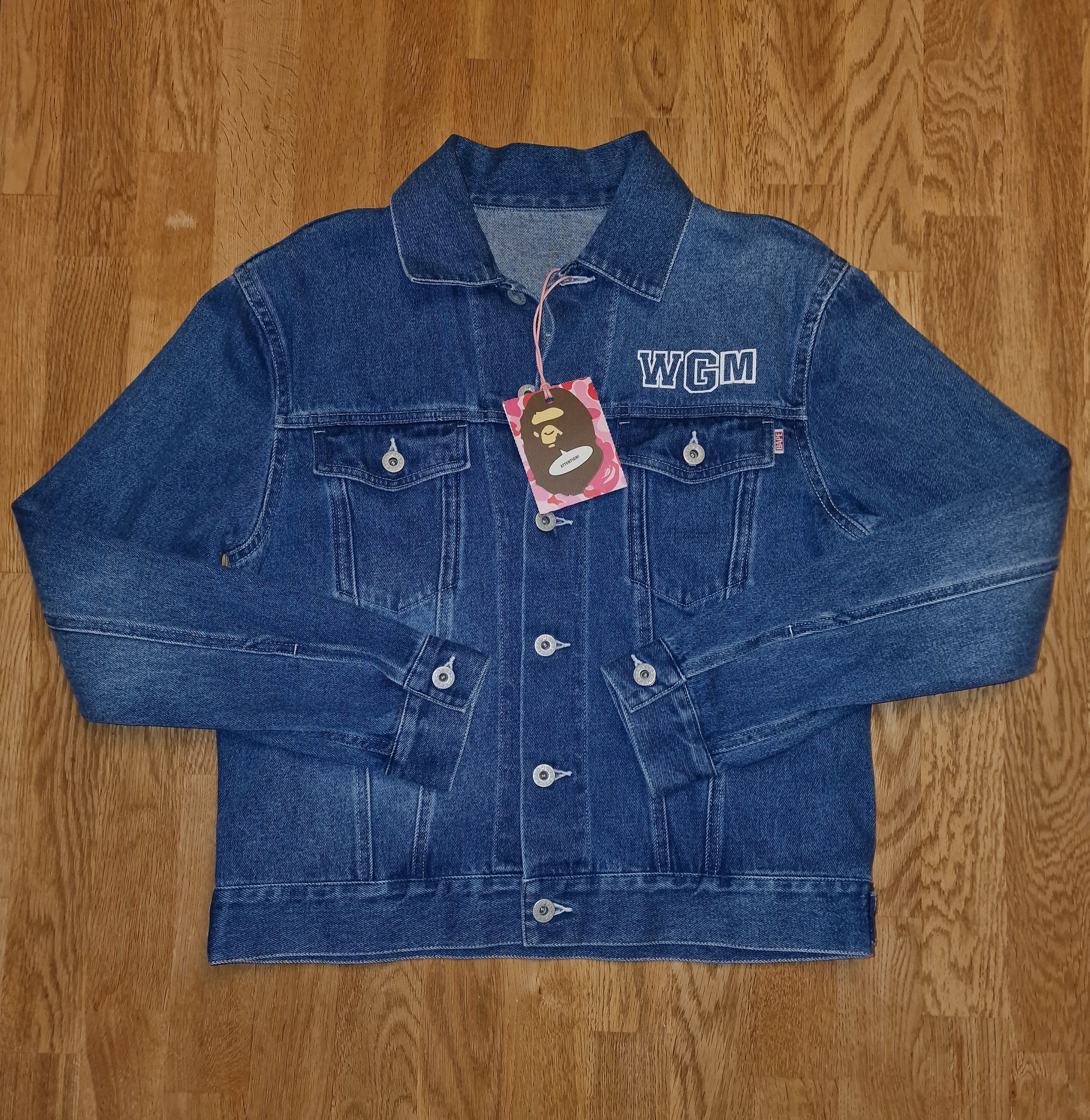 Bape BAPE by A Bathing Ape Shark Denim Jacket Size S / US 4 / IT 40 - 2 Thumbnail