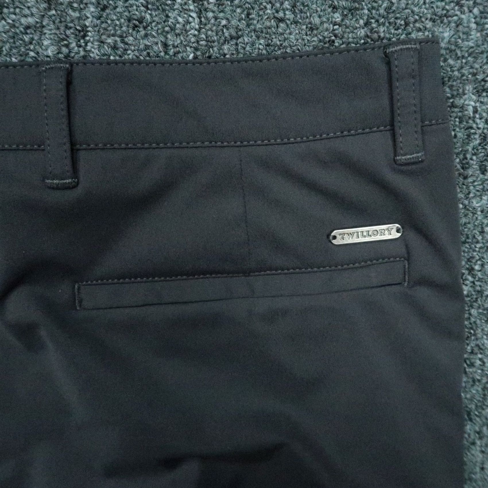 Vintage Twillory Pants Mens 33x30 Gray Tailored Performance Stretch Flat Front Chino Slacks Size US 33 - 6 Thumbnail