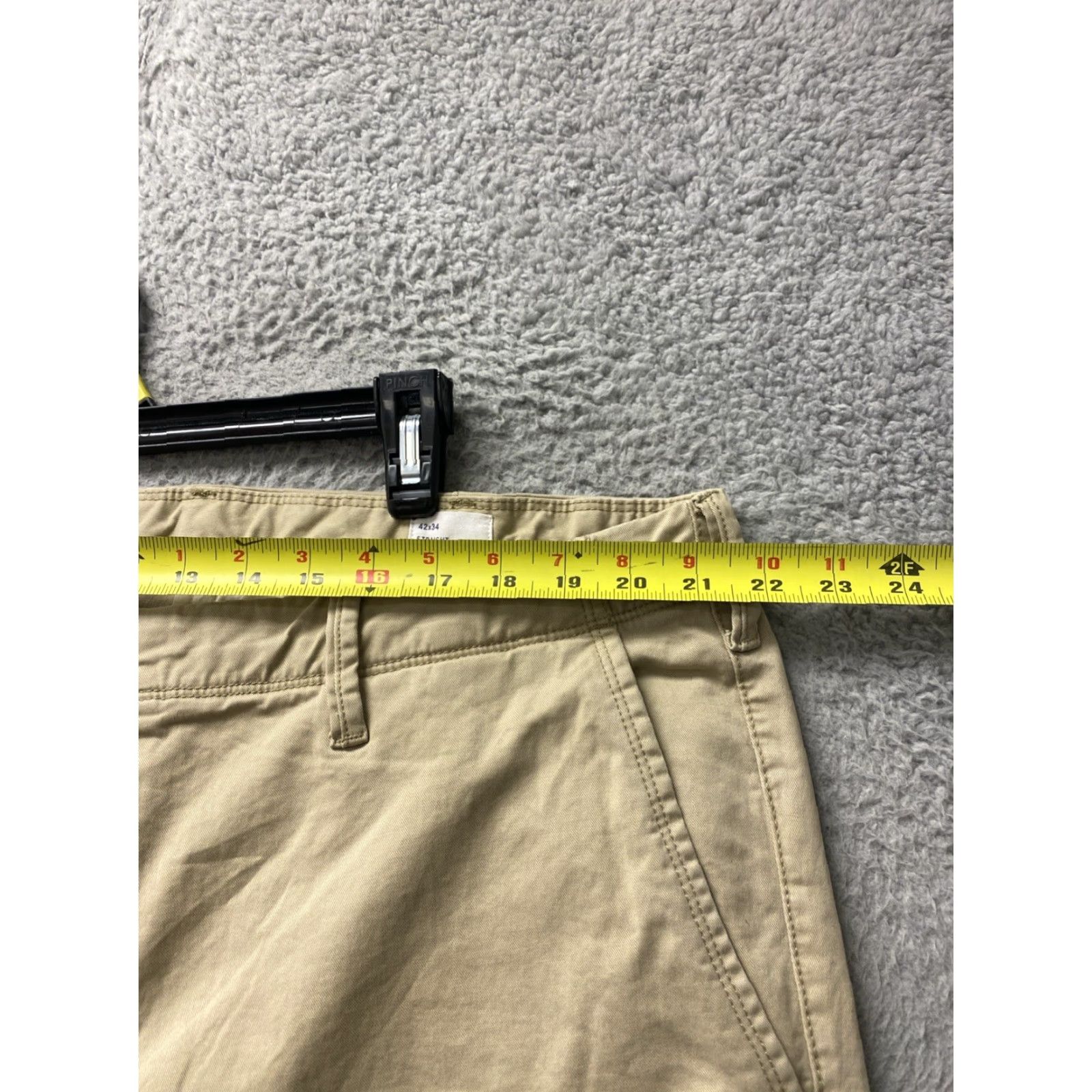 Gap VINTAGE Gap Chino Pants Men 42 X 34 Khaki Cotton Canvas 5-Pocket Wide-Leg Relaxed Regular Size US 42 / EU 58 - 4 Thumbnail