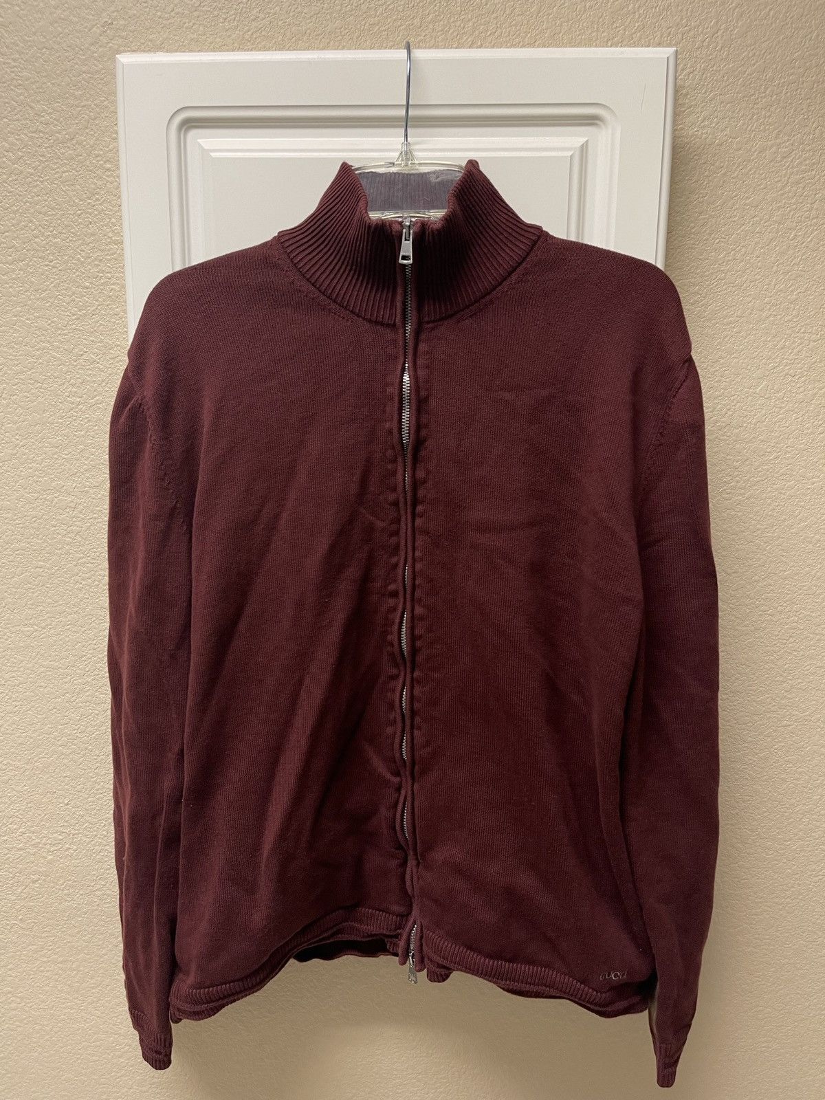 image of Gucci Full Zip-Up Jacket in Burgundy Red, Men's (Size 2XL)