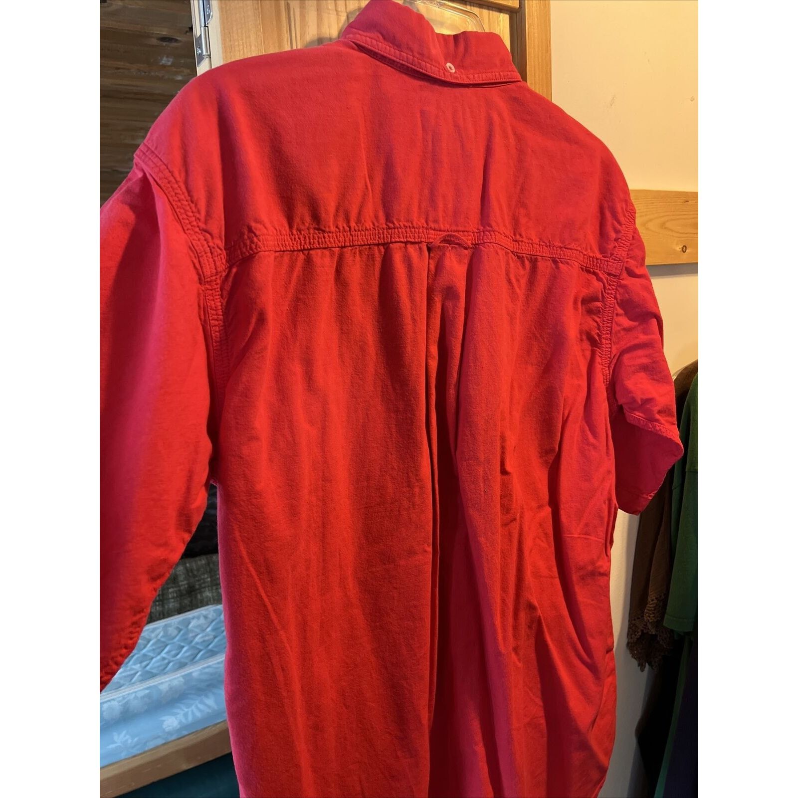 Woolrich Woolen Mills Woolrich VTG Men’s M Red Short Sleeve Button Cotton Shirt Size US M / EU 48-50 / 2 - 15 Thumbnail