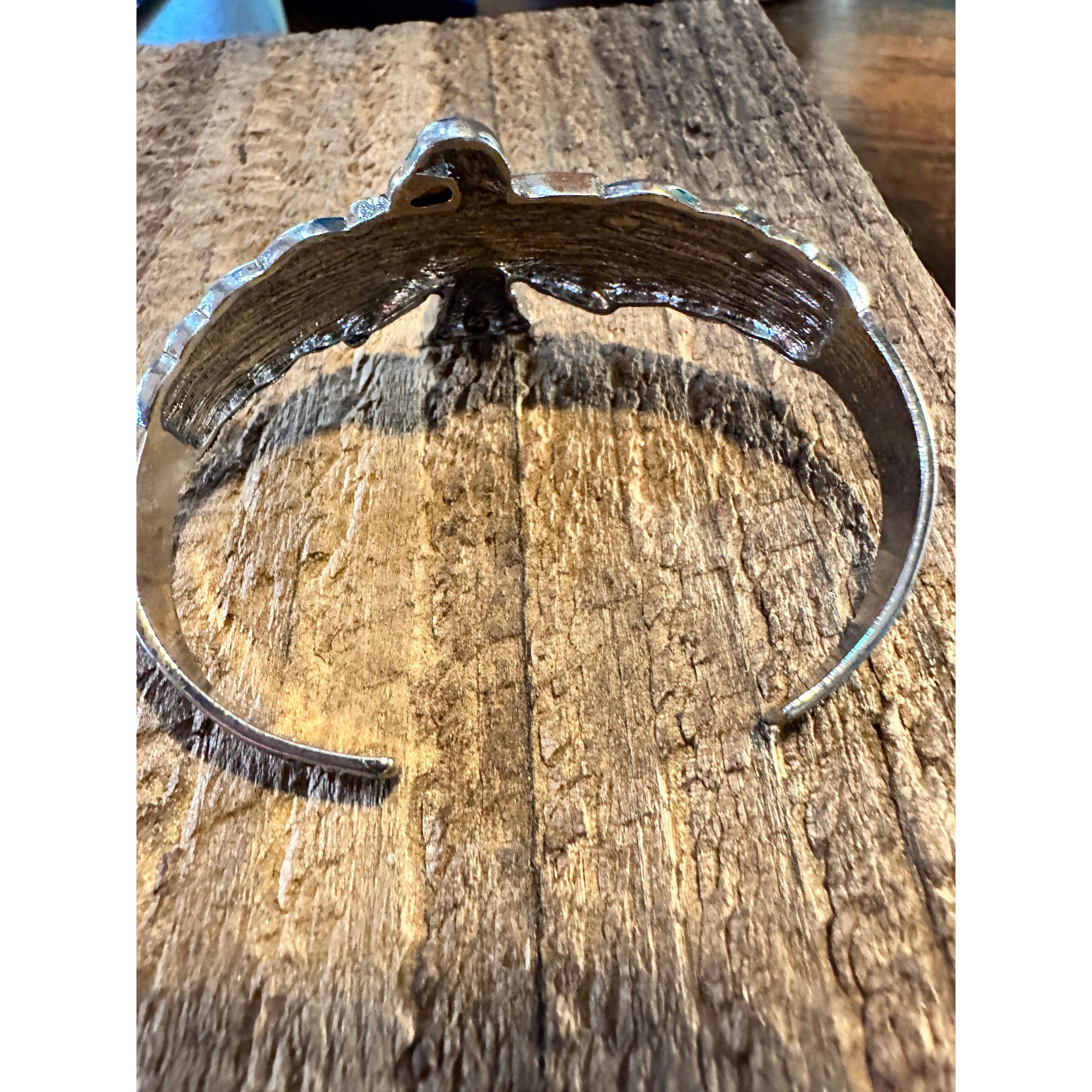 Other Vintage Bohemian Thunderbird Bangle Bracelet with Turquoise Size ONE SIZE - 8 Thumbnail