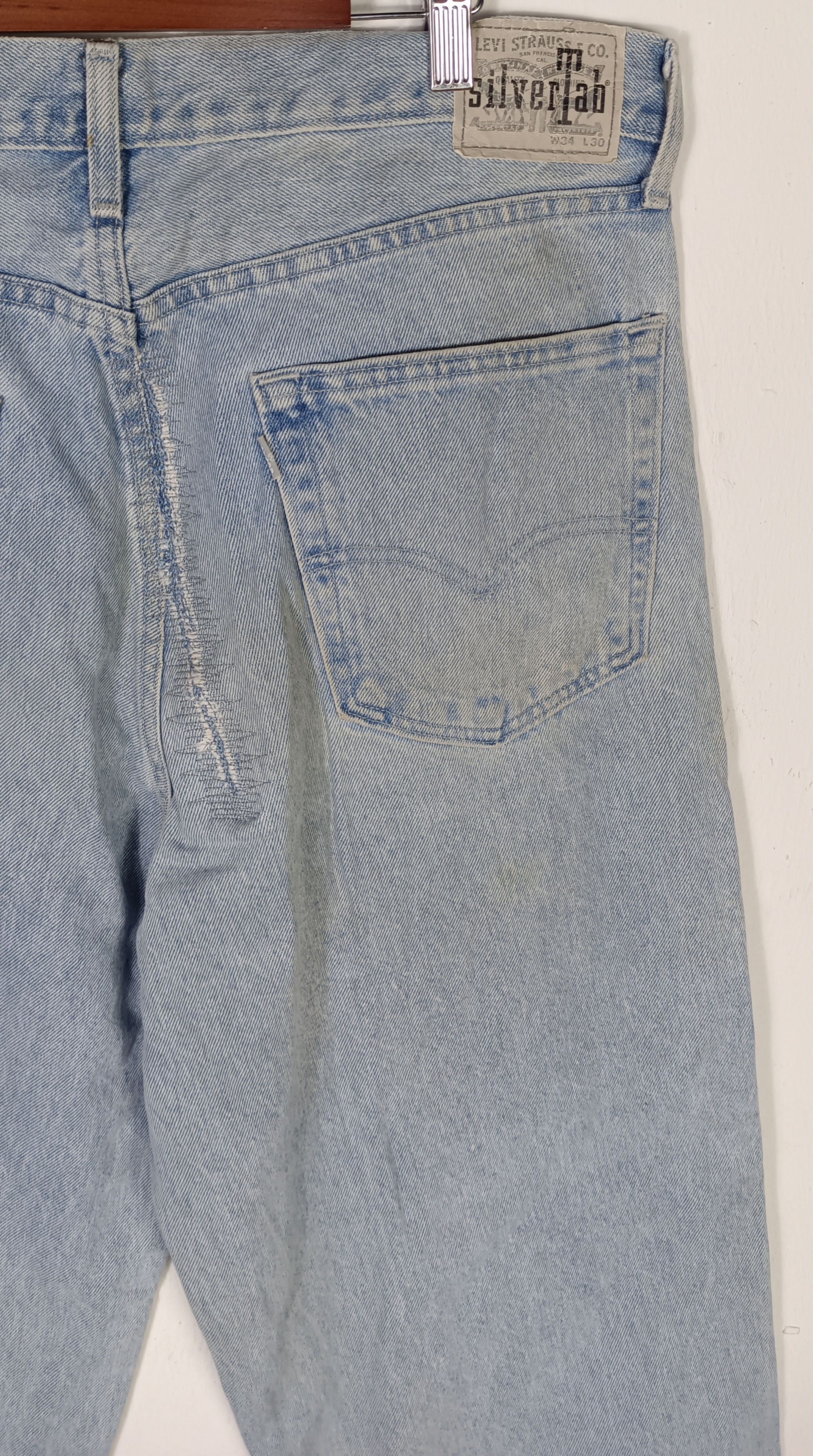Levi's Vintage Clothing × Vintage Vintage Levi's SilverTab Baggy Blue Denim Single (R) Size US 35 - 14 Thumbnail