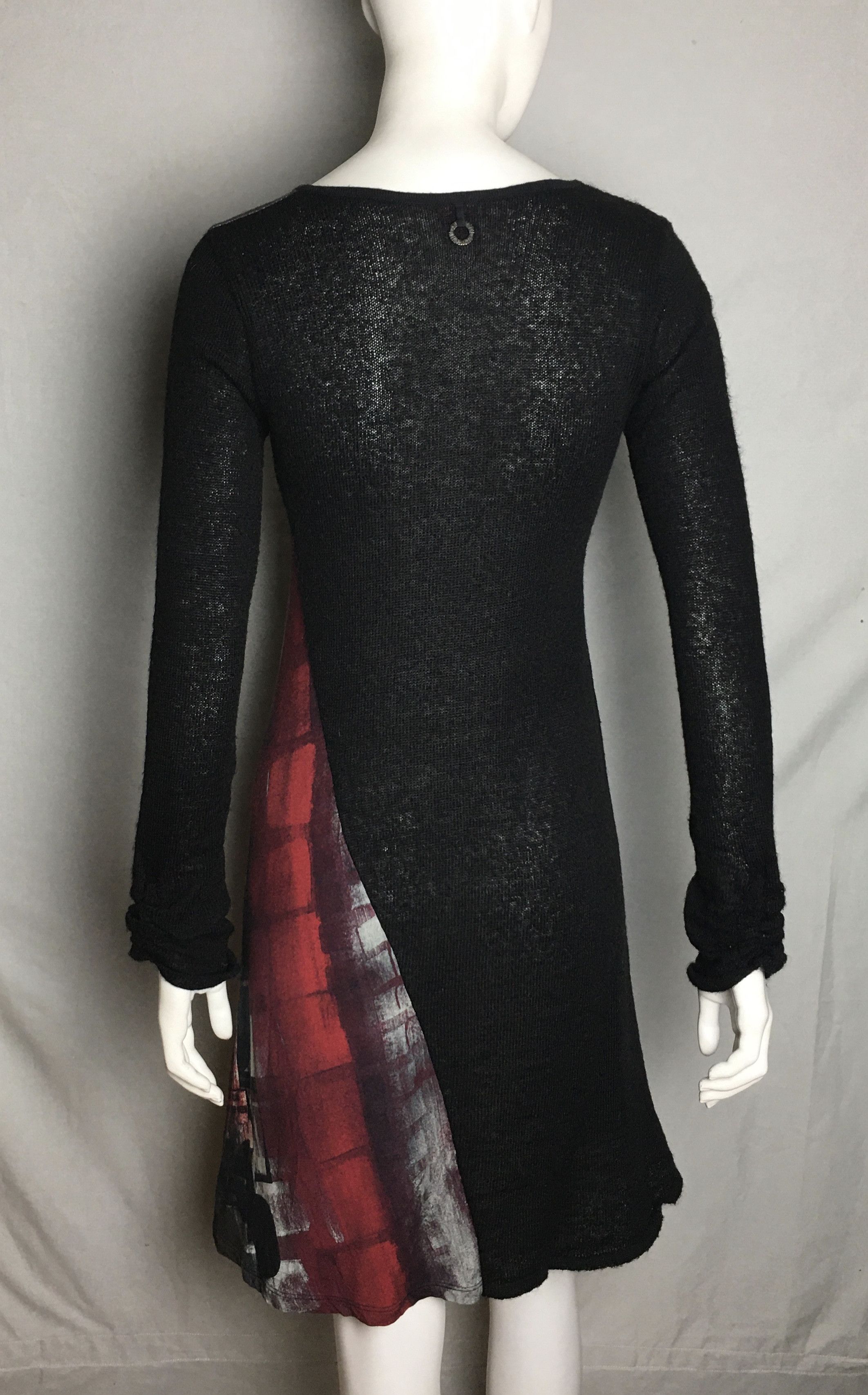 Japanese Brand Save The Queen Graphic Art Print Knit Dress Black Size S Size S / US 4 / IT 40 - 3 Thumbnail