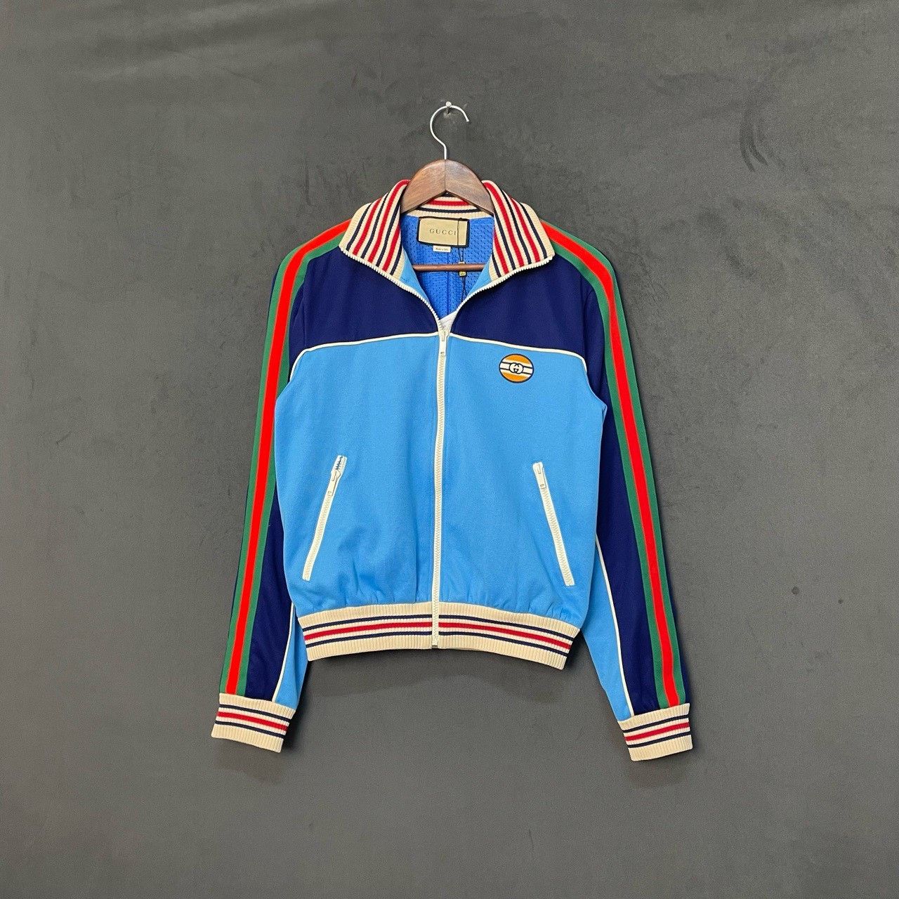 Gucci Gucci Blue new red and green embroidered jacket 2501-Nextar Size US XS / EU 42 / 0 - 1 Thumbnail