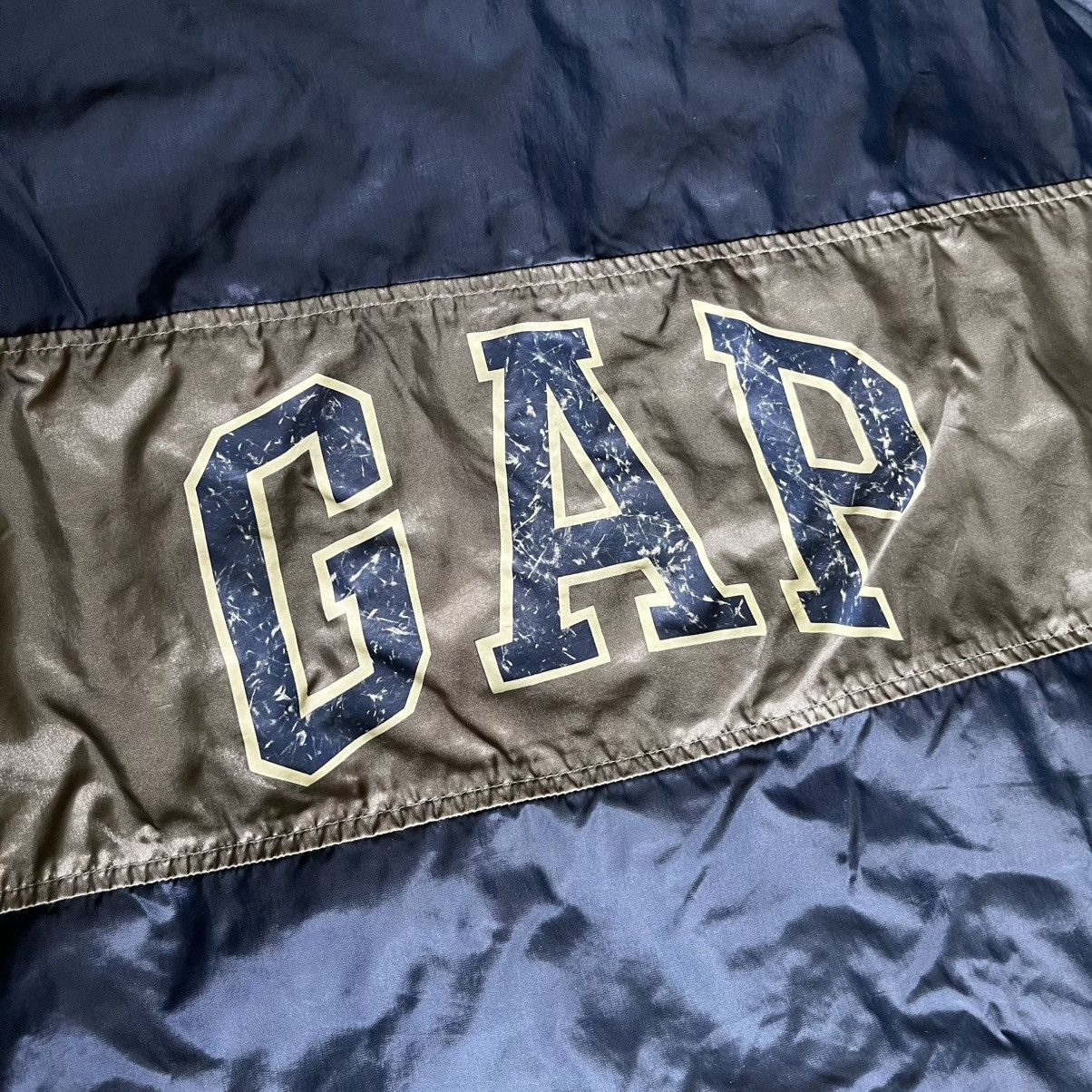 Gap × Vintage Vintage 90s GAP Spellout Arch Logo Anorak Windbreaker Jacket Size US M / EU 48-50 / 2 - 4 Thumbnail