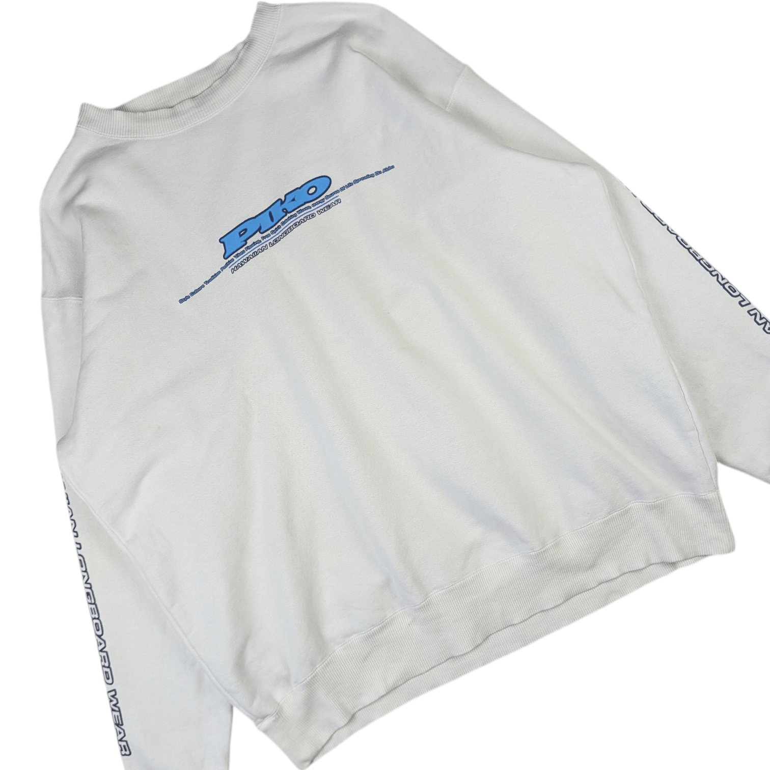 Japanese Brand PIKO Big Logo Hawaiian Longboard Surf Aloha Sweatshirts Size US L / EU 52-54 / 3 - 4 Thumbnail