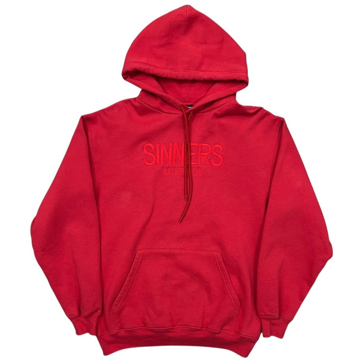 Balenciaga BALENCIAGA 2018 Demna "SINNERS" Oversized Pullover Hoodie Size US XXS / EU 40 - 1 Thumbnail