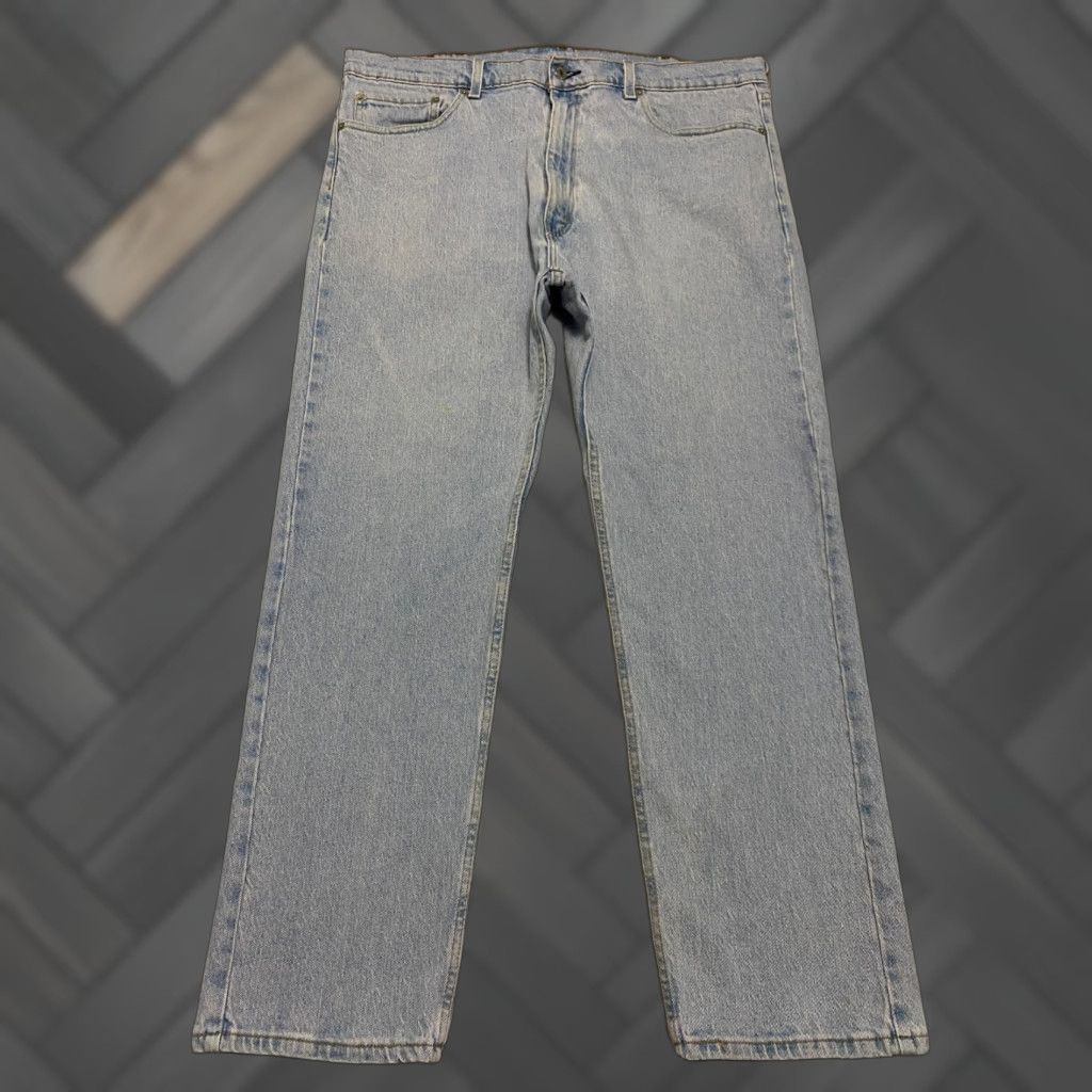 Levi's VINTAGE Levi's 505 Jeans Regular Fit Men's 40x29 Blue Light Wash Denim 5-Pocket USA 90s Size US 40 / EU 56 - 1 Thumbnail