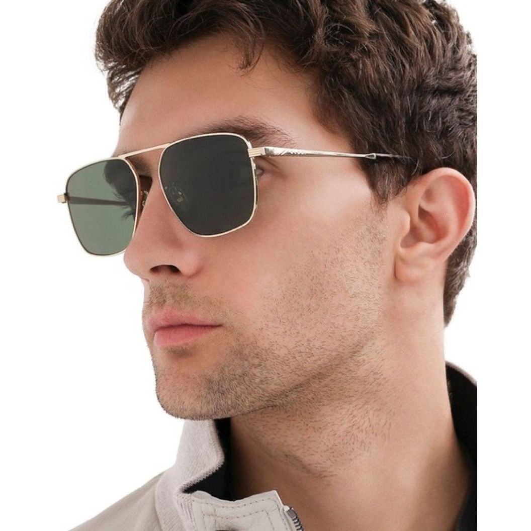 Gucci NEW GUCCI SUNGLASSES GG0743S 001 GOLD/GRAY AVIATOR UNISEX Size ONE SIZE - 2 Thumbnail