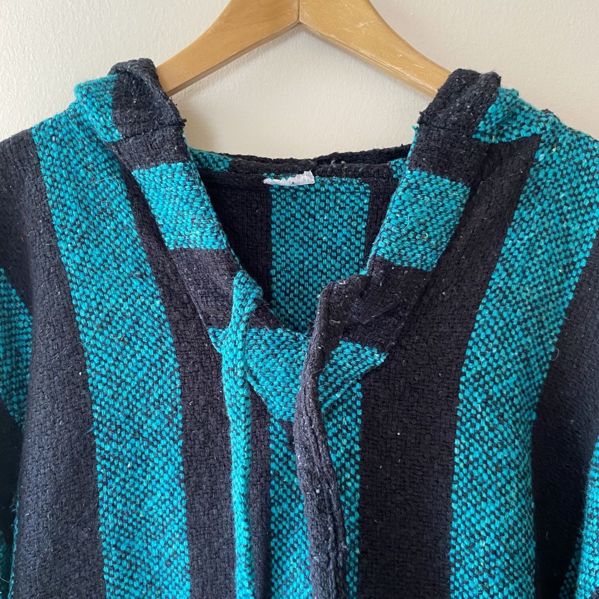 Vintage Black and Teal Striped Baja Hoodie Size US L / EU 52-54 / 3 - 15 Thumbnail