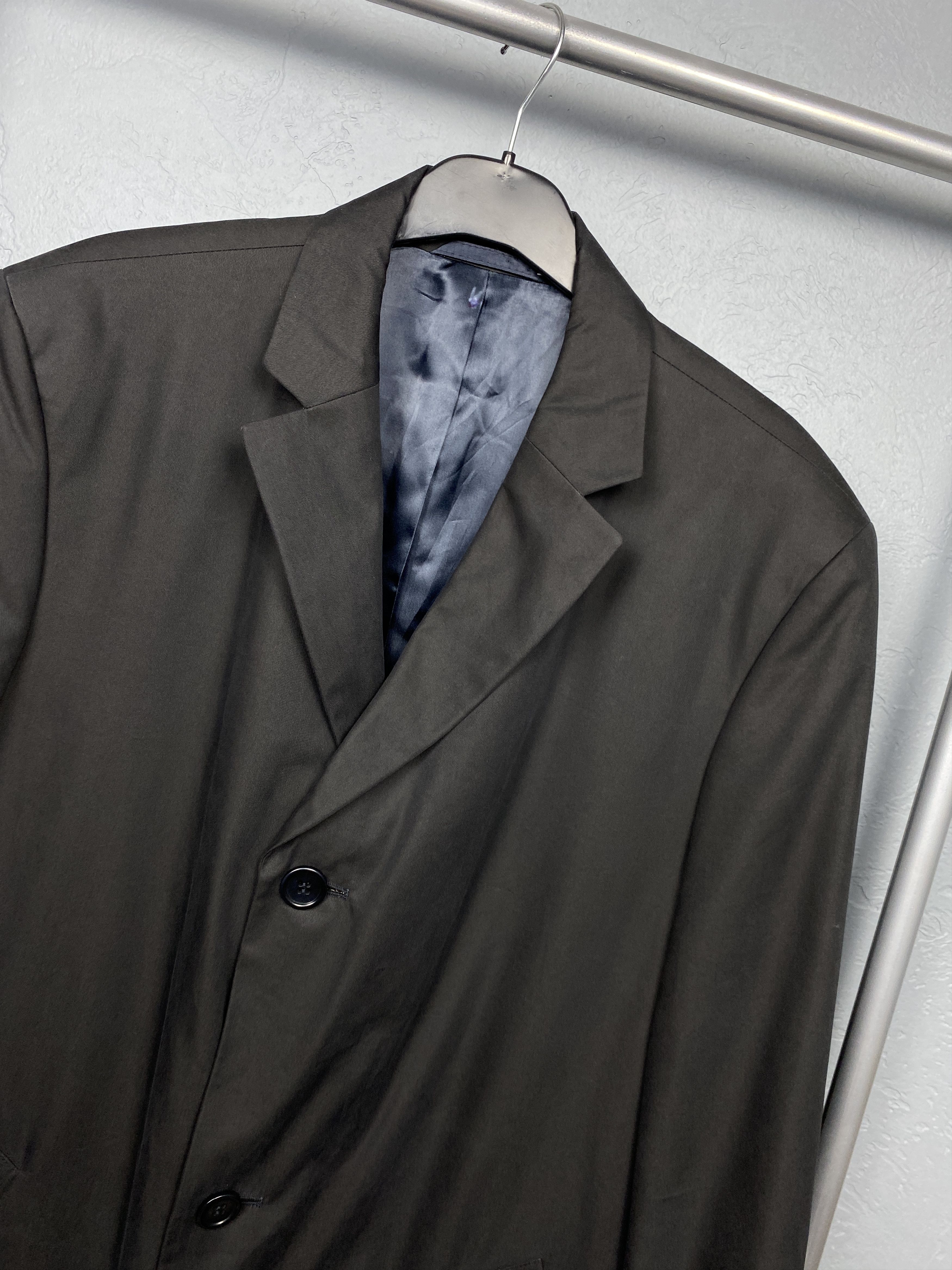 Hugo Boss × Vintage Hugo Boss 90s Vintage Mens Nylon Trench Coat Jacket Size US L / EU 52-54 / 3 - 2 Thumbnail