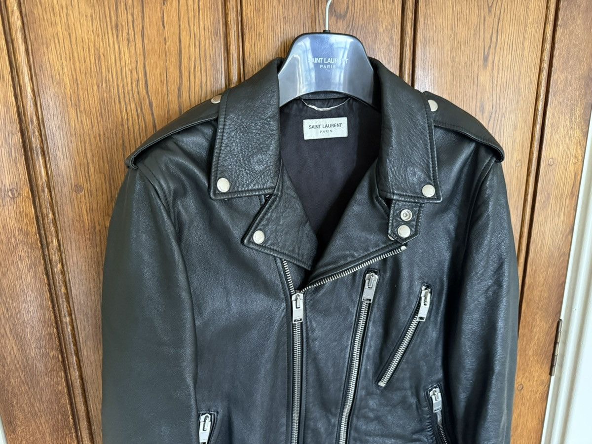 Saint Laurent Paris Saint Laurent Bloodluster leather L17 biker jacket Grail 50 Size US M / EU 48-50 / 2 - 11 Thumbnail