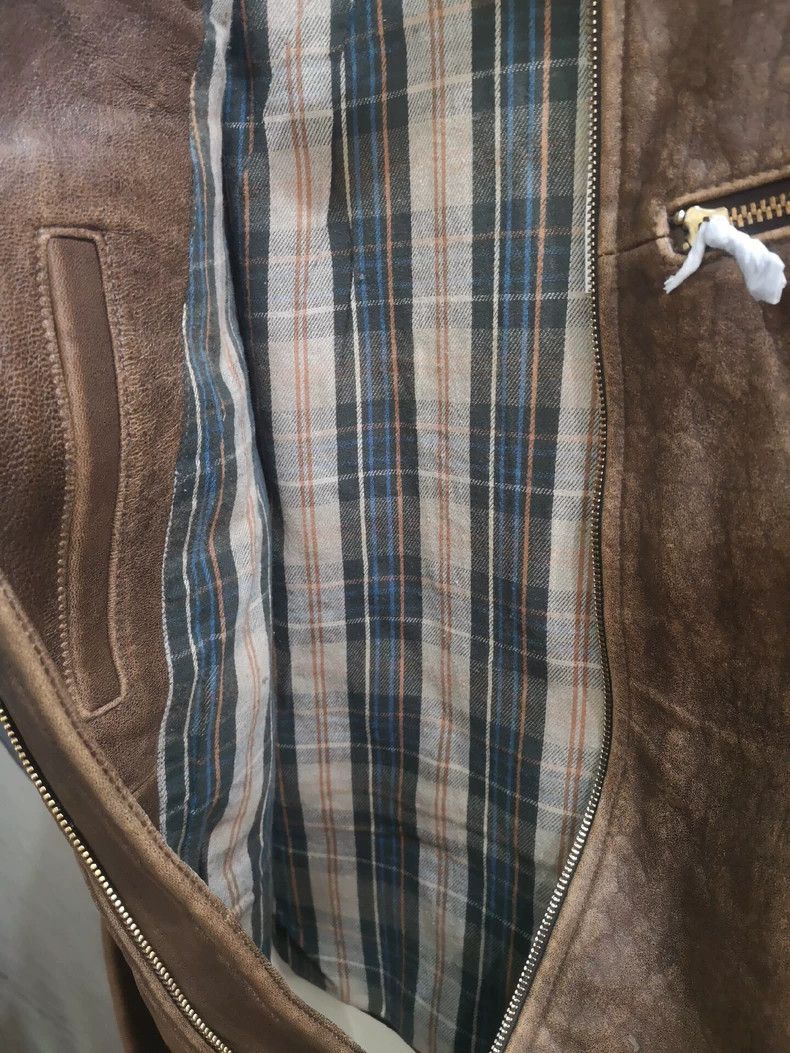RRL Ralph Lauren RRL Ralph Lauren Men's standing collar leather jacket Size US M / EU 48-50 / 2 - 5 Thumbnail