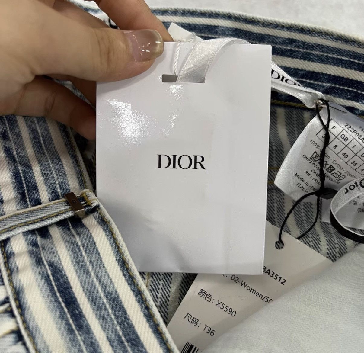 Dior Dior Faded Striped Trousers J41 Size 26" / US 2 / IT 38 - 4 Thumbnail