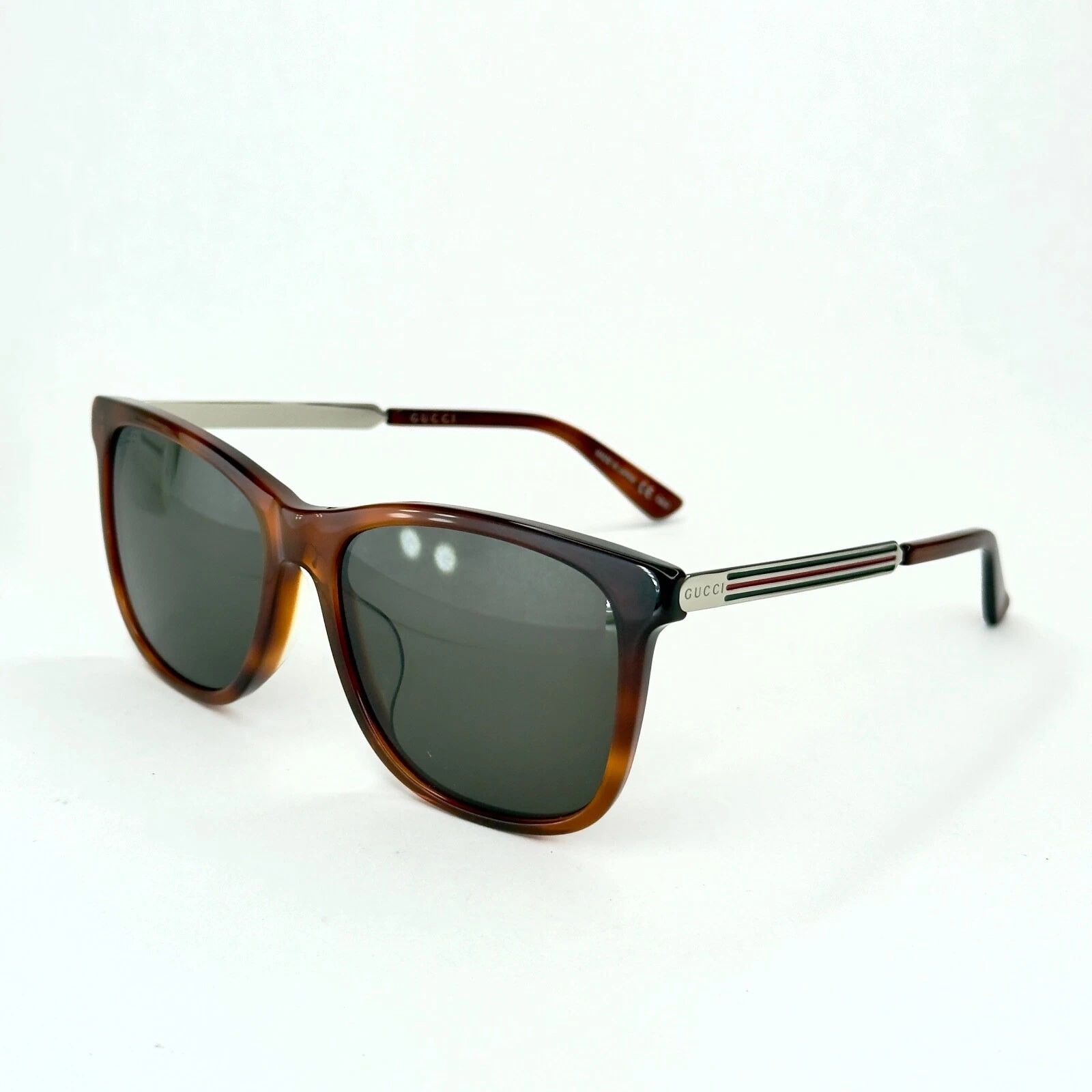 Gucci GUCCI GG0078S WEB 0078 Metal Aviator Classic Sunglasses Size ONE SIZE - 5 Thumbnail