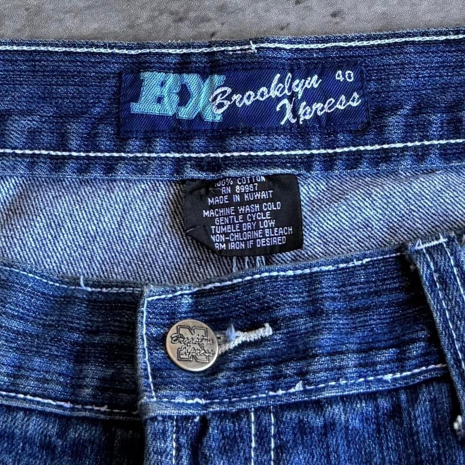 Brooklyn Xpress × JNCO × Southpole Vintage Y2K Brooklyn Xpress Baggy Southpole Carpenter Jeans Size US 39 - 4 Thumbnail