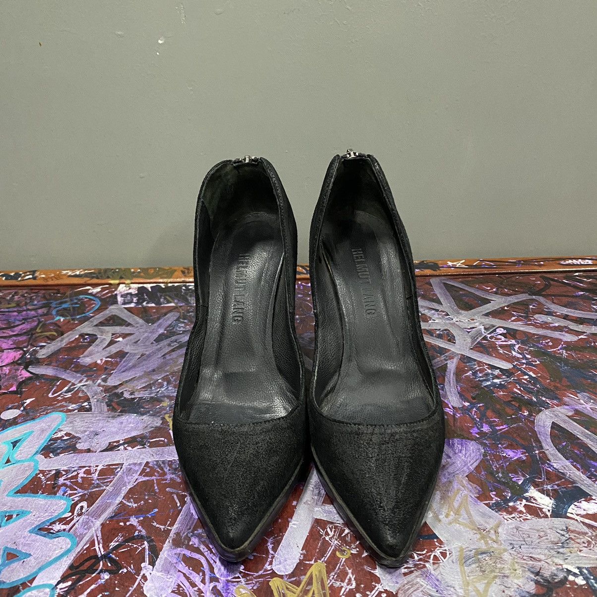 Helmut Lang Archive helmut lang suede metal accent stiletto heels Size US 5.5 / IT 35.5 - 3 Thumbnail