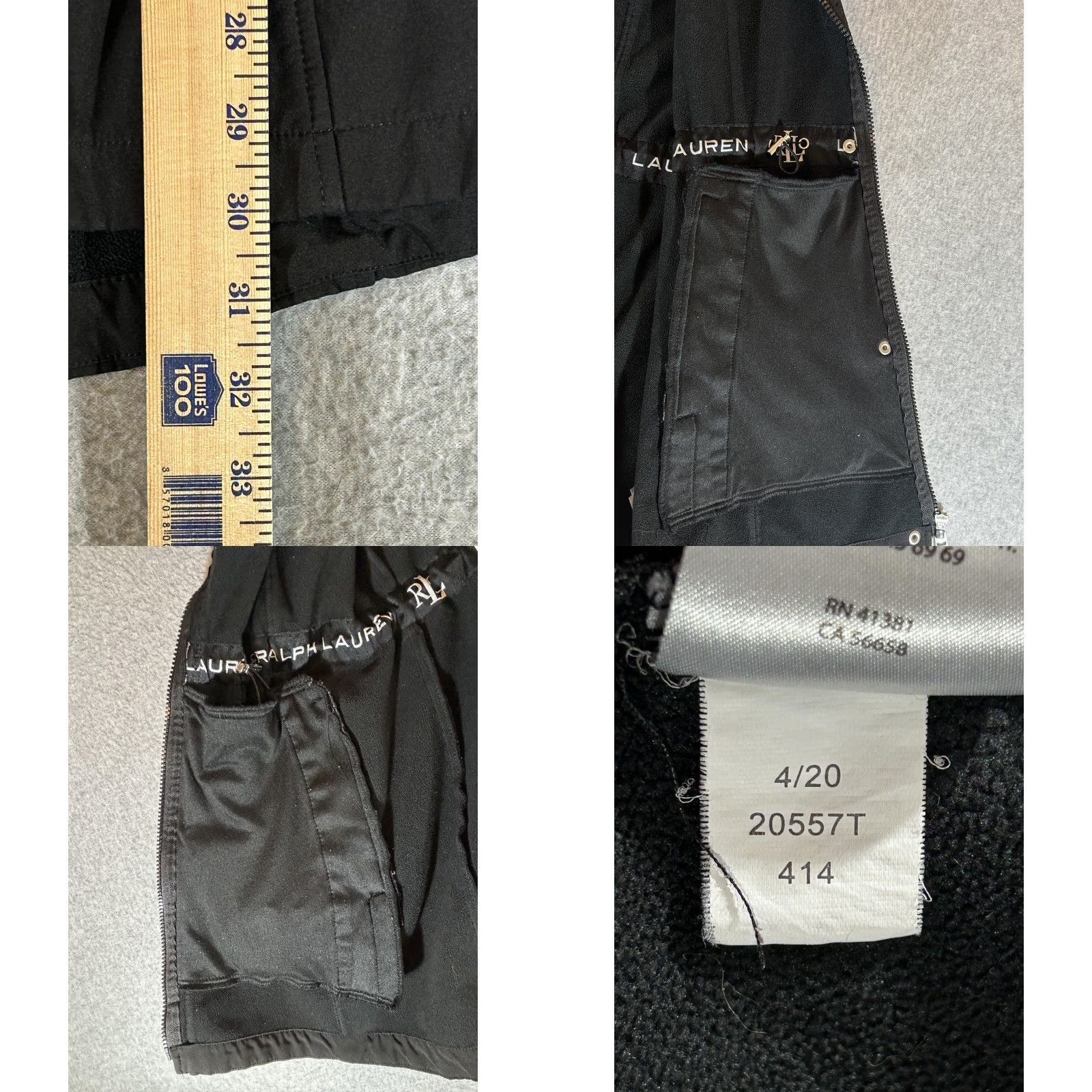 Ralph Lauren Ralph Lauren Coat Women Small Black Hood Jacket Anorak Parka Fleece Lined LAUREN Coat Size S / US 4 / IT 40 - 8 Thumbnail