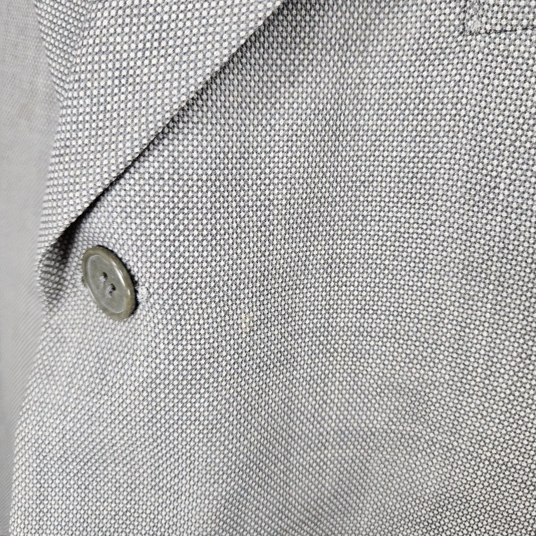 Vintage VINTAGE Georgio Giovanno Grey Wool Blend 3 Button Ventless Notch Blazer Sport Coat 43R Size 46R - 6 Thumbnail
