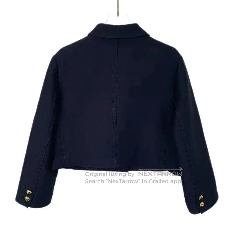 Dior Dior Navy Silk Women's Jacket . Size M / US 6-8 / IT 42-44 - 2 Thumbnail