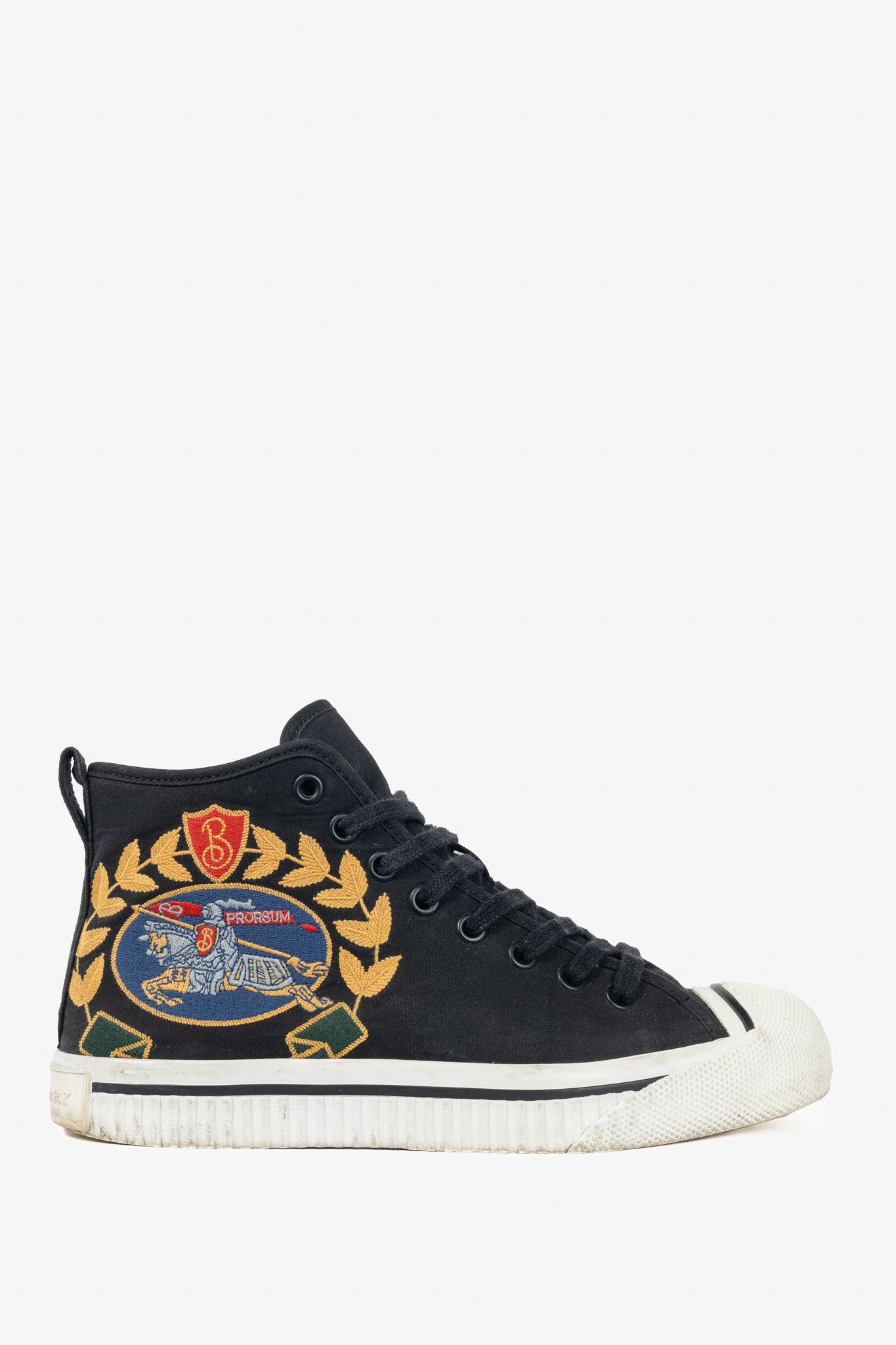 Burberry Burberry Kingly Big C Embroidered High-Top Lace-Up Sneakers Size US 6.5 / IT 36.5 - 1 Thumbnail