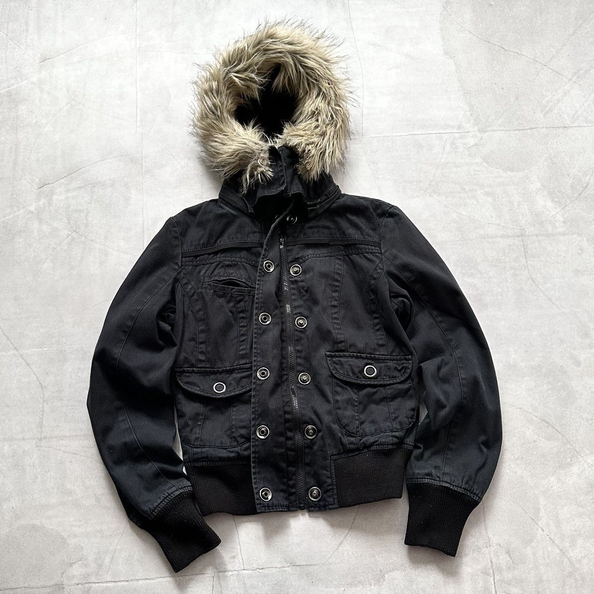 Hysteric Glamour × Undercover Military Bomber Jacket Zip Fur LGB If Six Was Nine Vibe Size S / US 4 / IT 40 - 1 Thumbnail