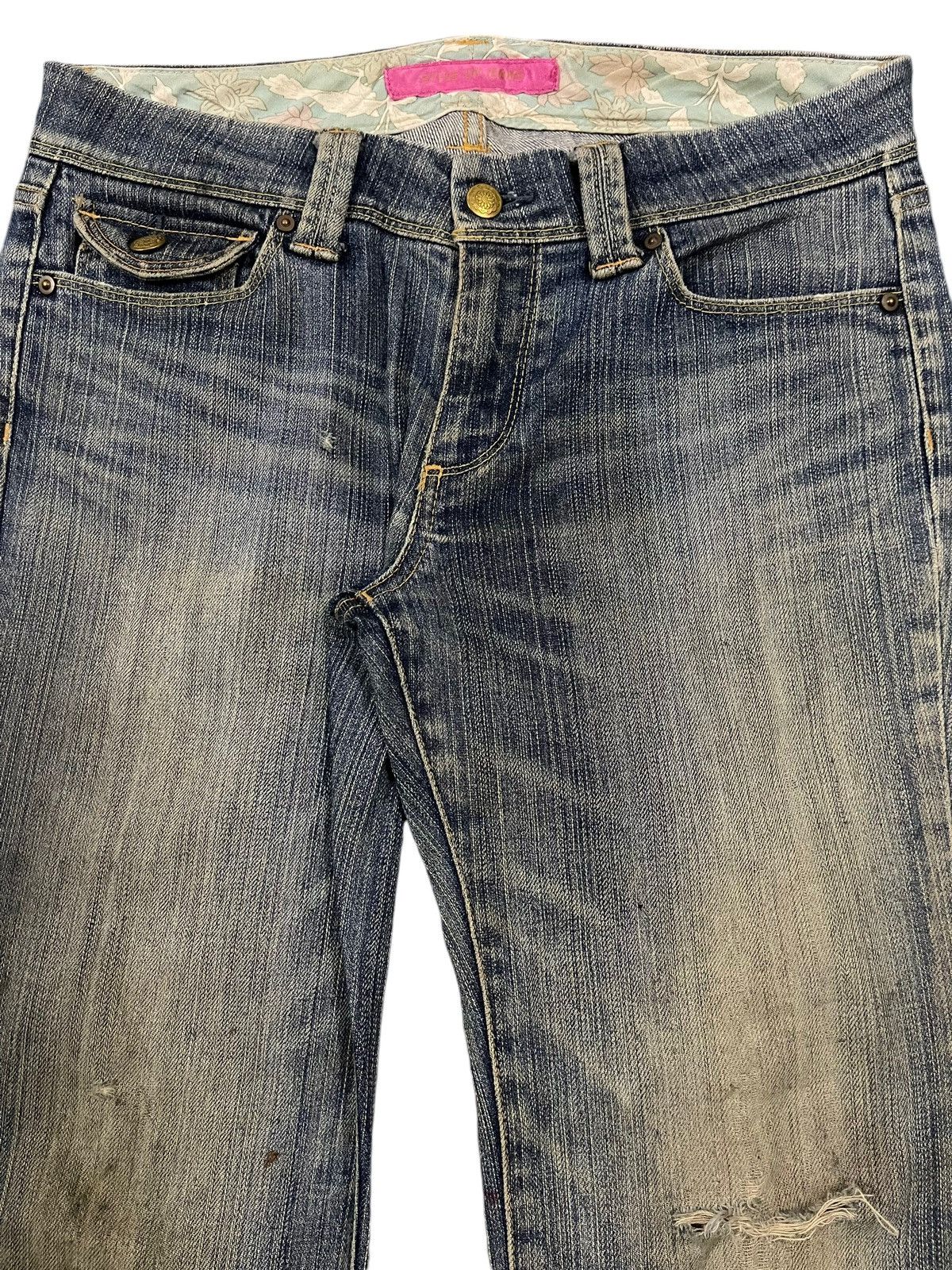 Uniqlo Vintage Japanese Uniqlo Mud Wash Style Wide Leg Jeans Size US 31 - 4 Thumbnail