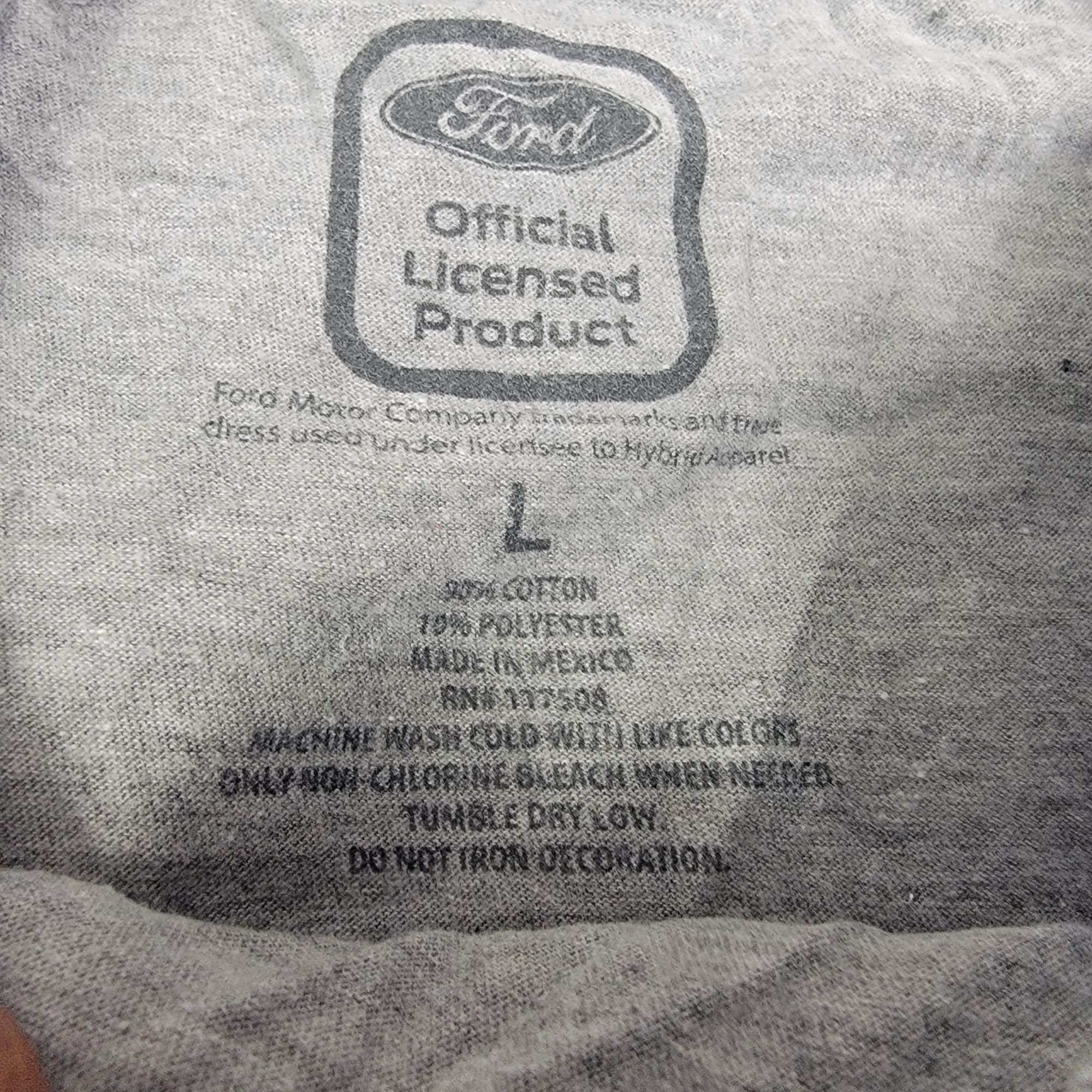 Ford Ford Mustang Adults Large Gray Graphic Tee Shirt Casual Cars Size US L / EU 52-54 / 3 - 4 Thumbnail