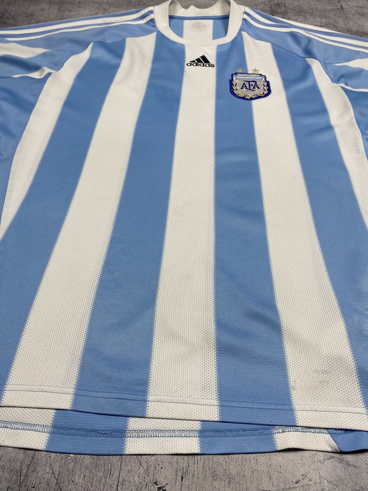 Adidas Adidas Argentina National Team Home Jersey 2009 AFA Size US XXL / EU 58 / 5 - 10 Thumbnail