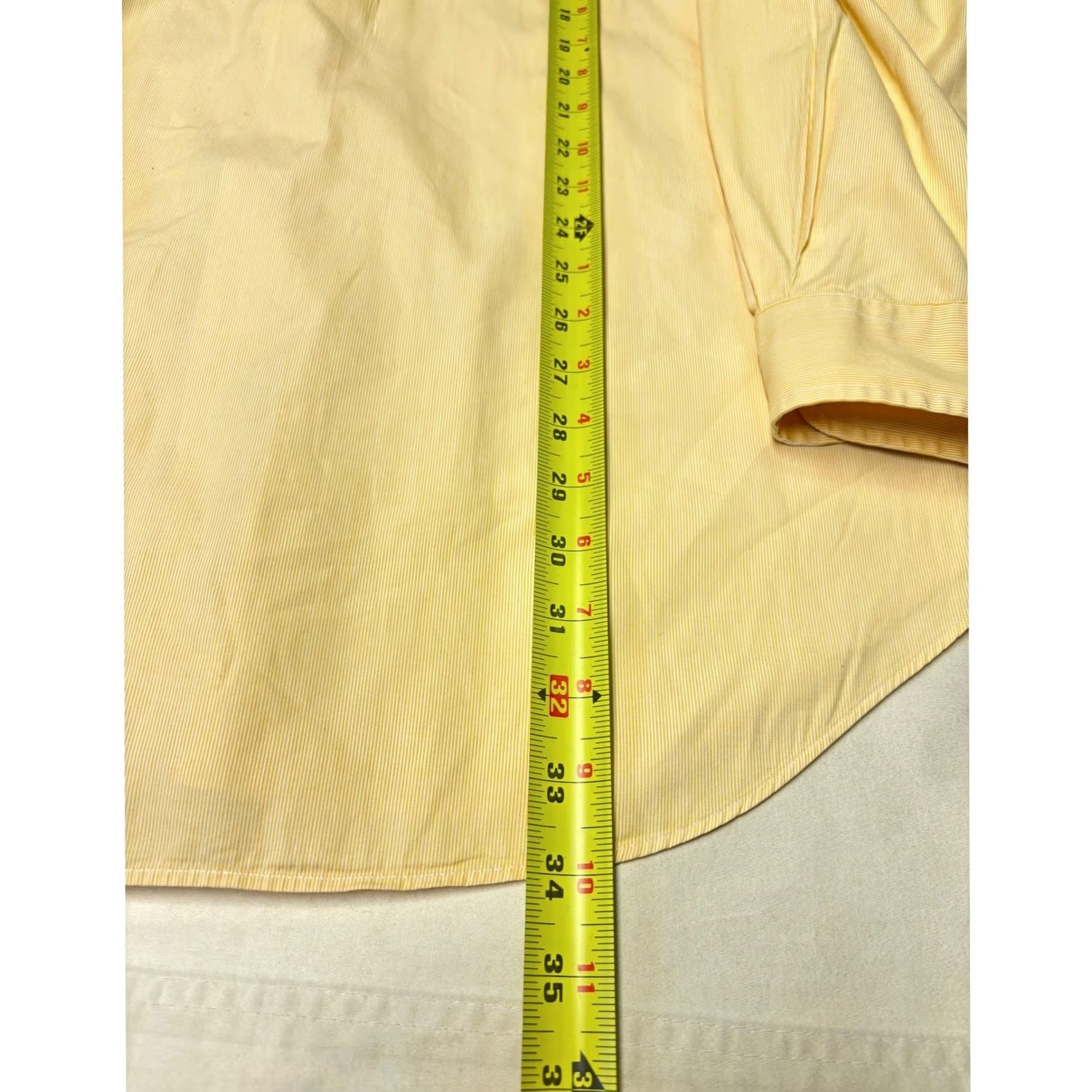 Ralph Lauren Ralph Lauren Mens Button-Down Shirt Yellow Striped Classic Fit 2XL Cotton Shirt Mens Size US XXL / EU 58 / 5 - 7 Thumbnail