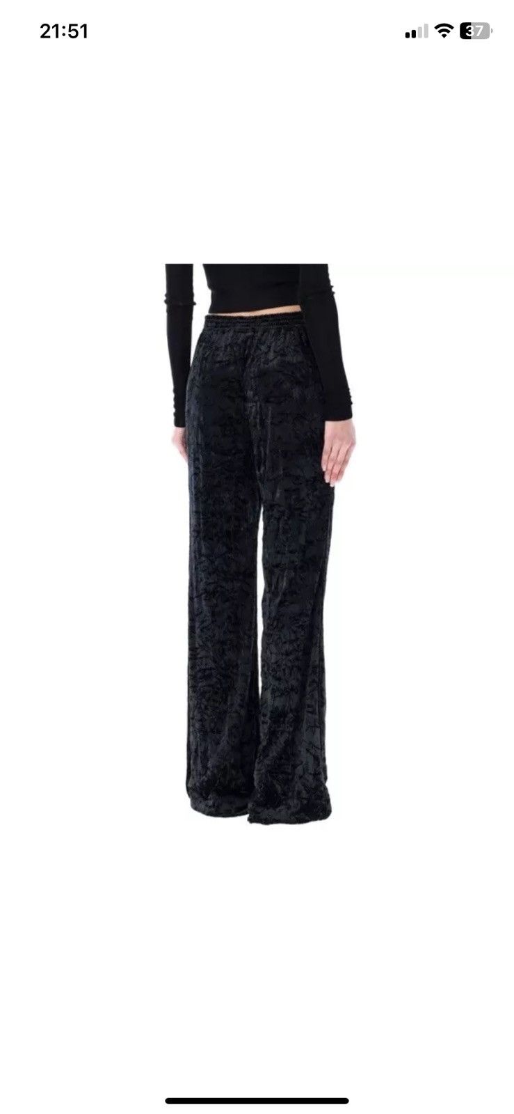 Saint Laurent Paris Saint laurent wide leg velvet trousers size 36 Size 36" / US 14 / IT 50 - 2 Thumbnail