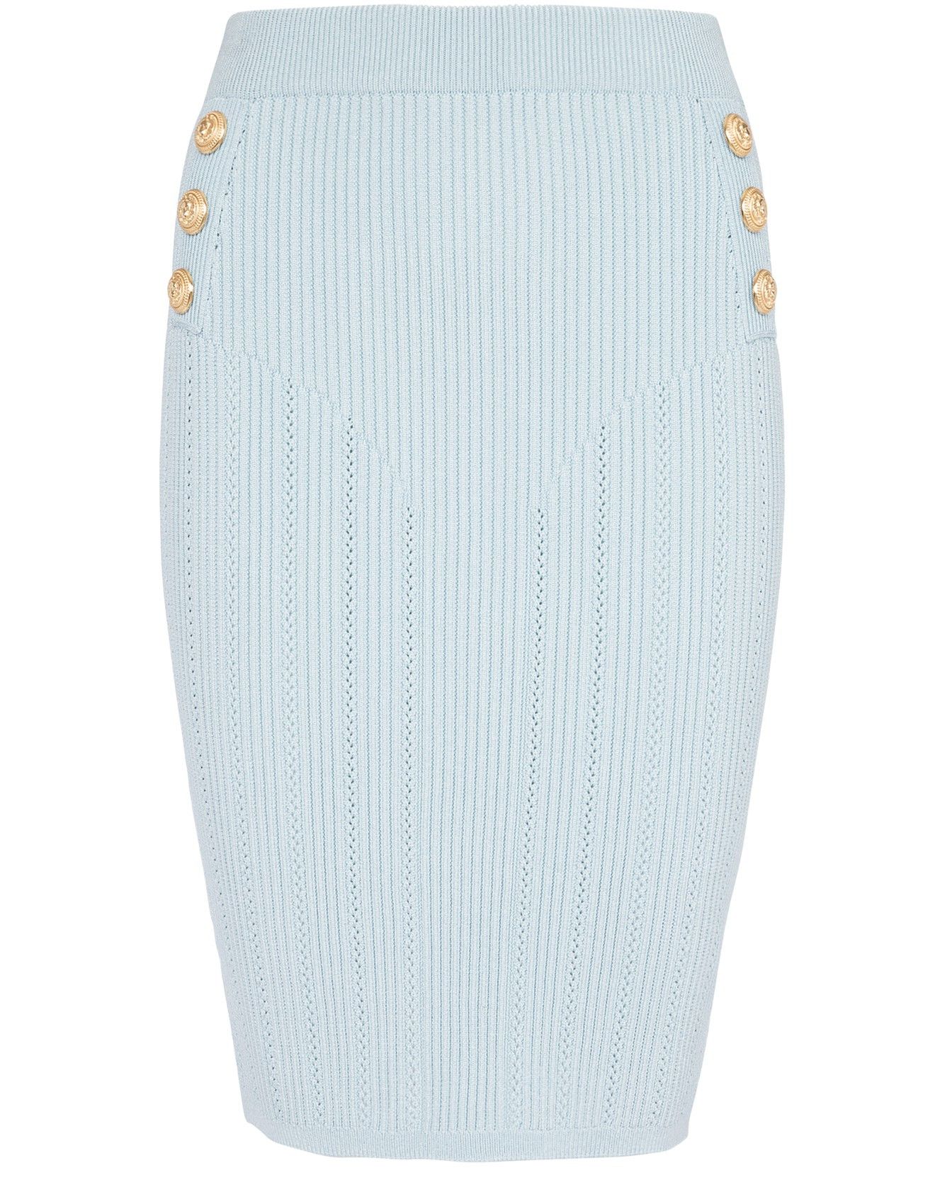 Balmain BUTTONED TWEED KNEE LENGHT SKIRT | Grailed