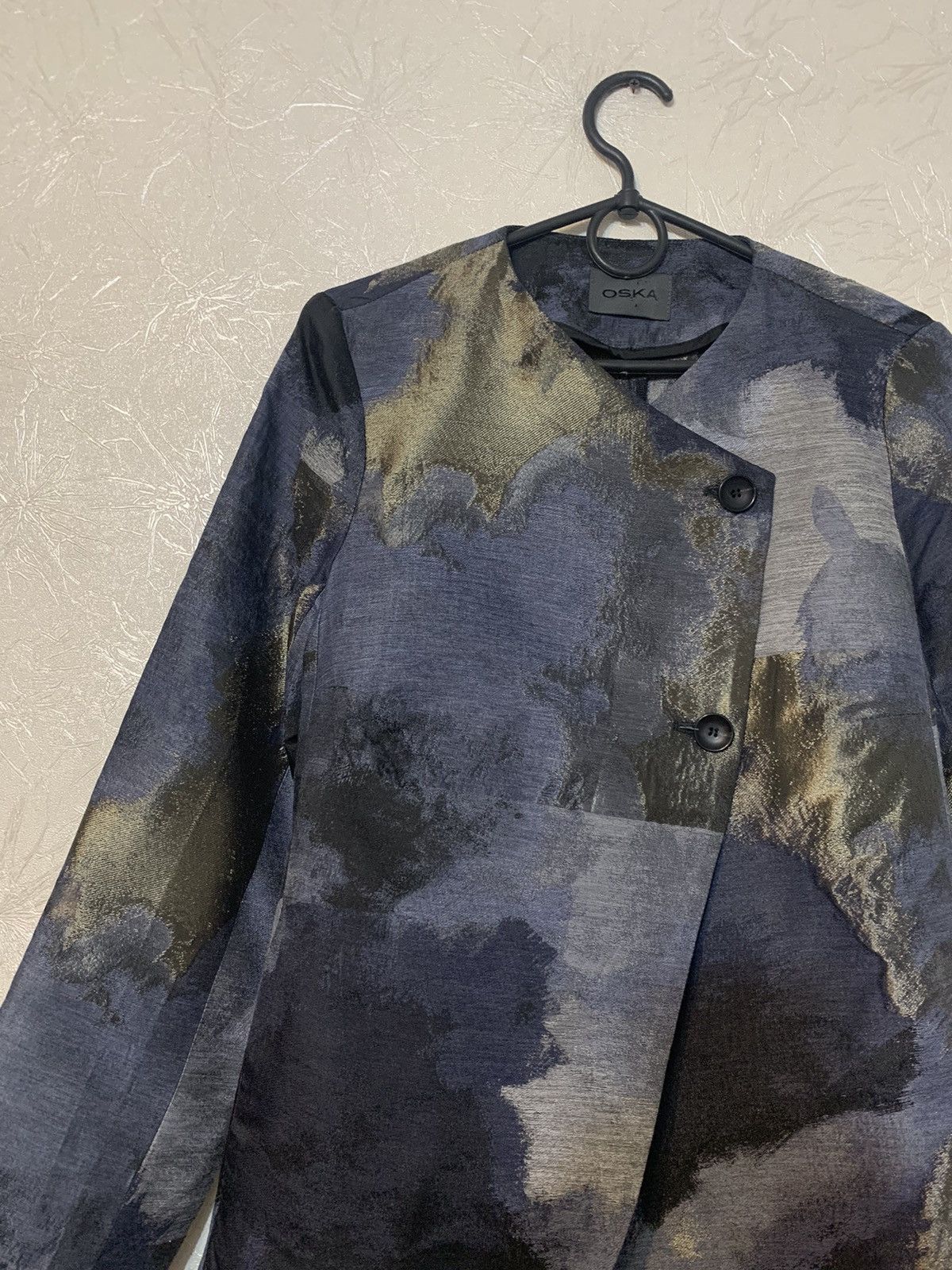 Vintage OSKA Women’s Abant Garde Kimono Blazer Jacket Size S / US 4 / IT 40 - 3 Thumbnail