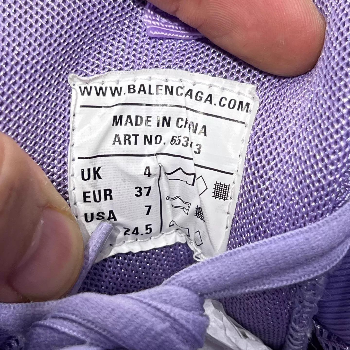 Balenciaga Balenciaga Women's TRACK Lavender Slide 37 YH25185 Size US 7 / IT 37 - 7 Thumbnail