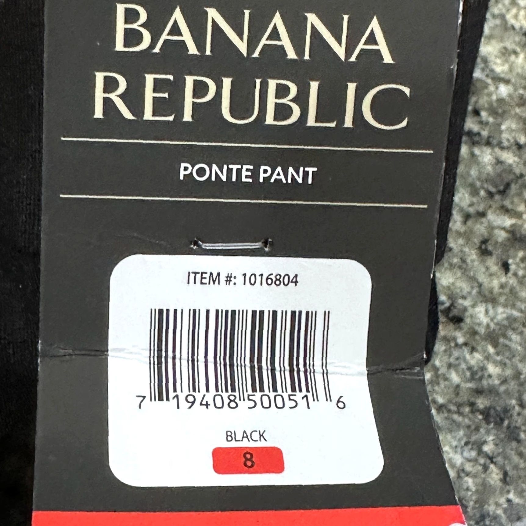 Banana Republic Banana Republic Pants Women 8 Black Ponte Knit Stretch Work Dress Slacks Size 30" / US 8 / IT 44 - 4 Thumbnail