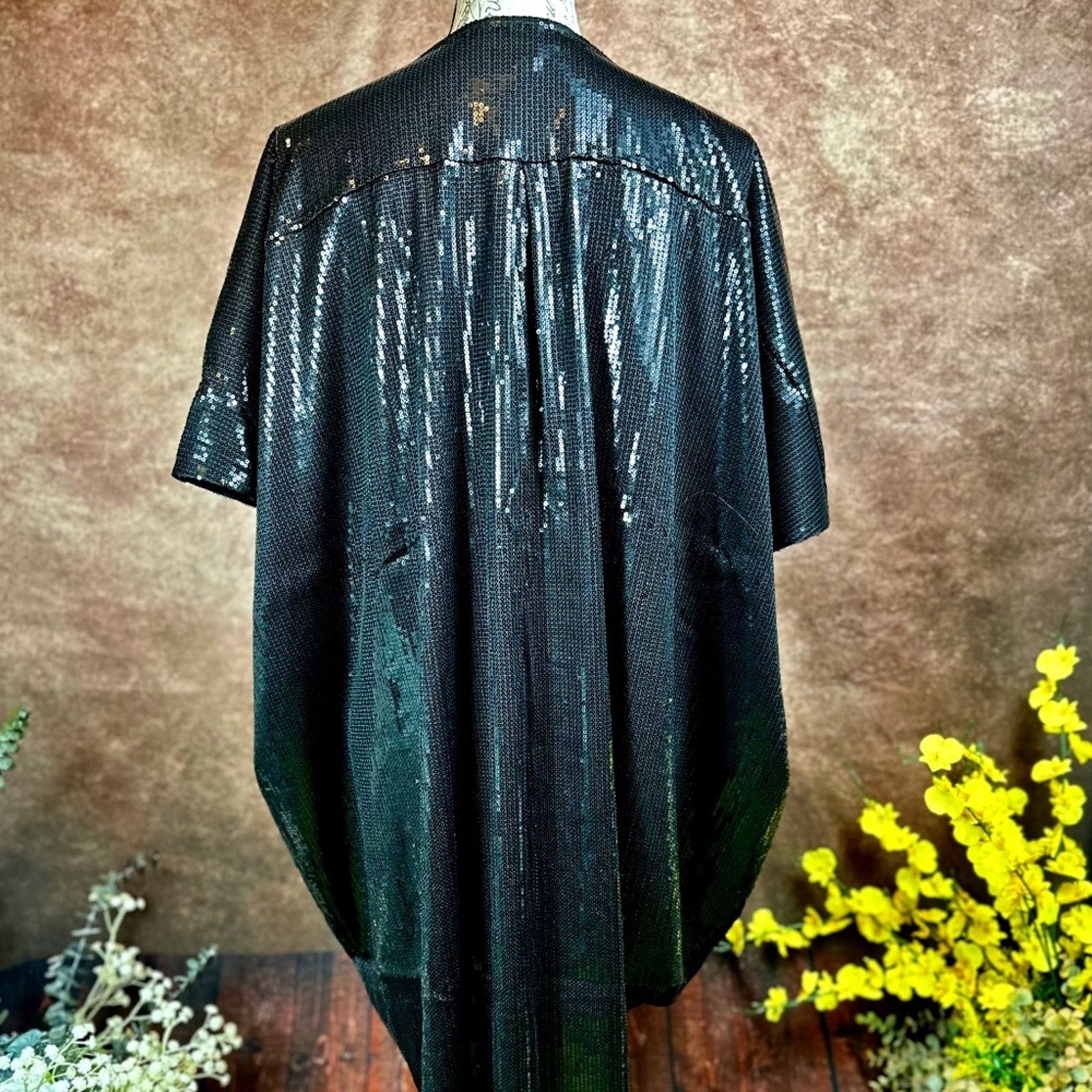 Other Shavonne Dorsey Silvia Sequin Kimono/Topper - Black - size L Size L / US 10 / IT 46 - 9 Thumbnail