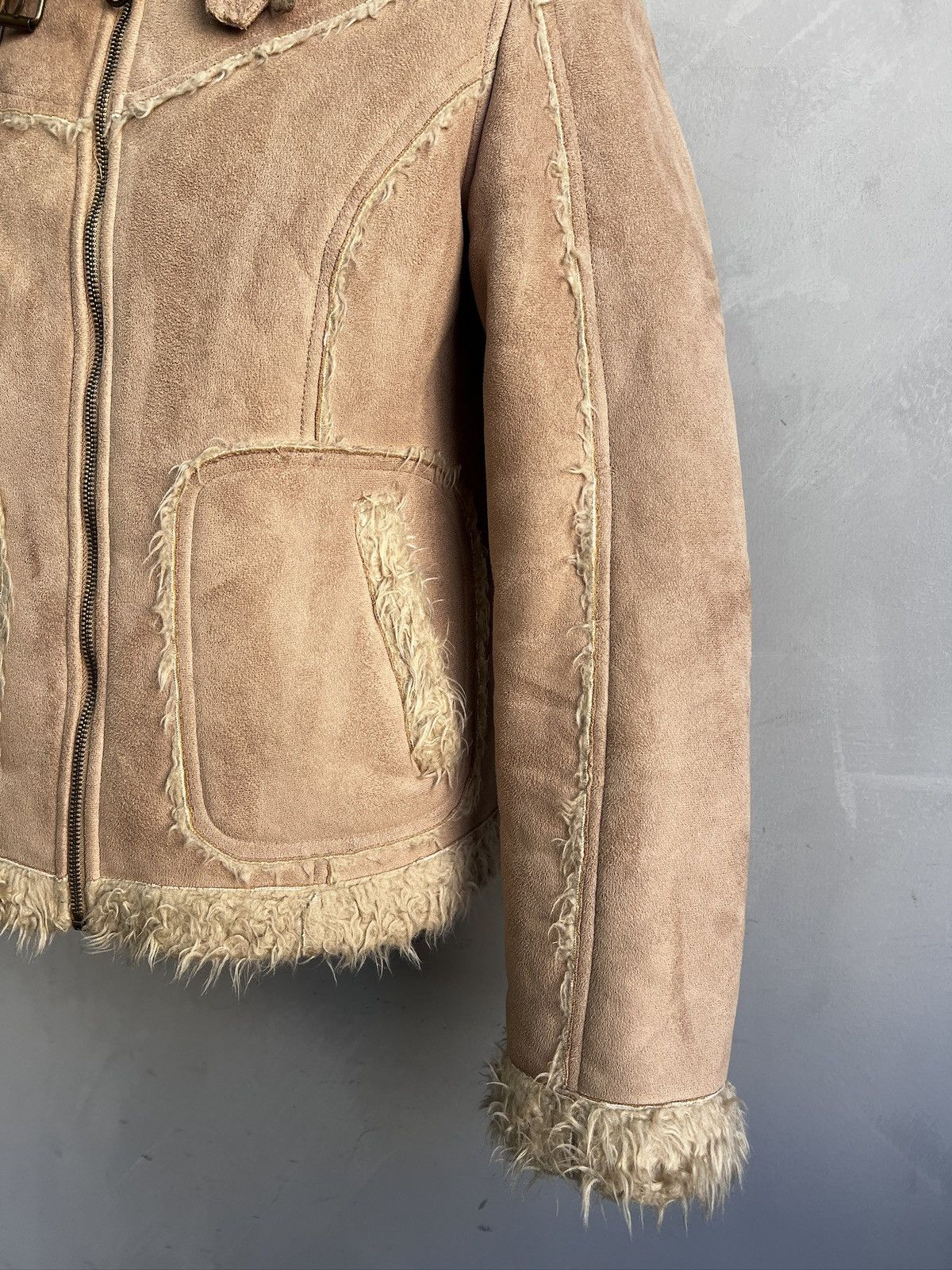 Seditionaries Archive 2000s fur suede velvet fur jacket if six was nine Size US M / EU 48-50 / 2 - 3 Thumbnail