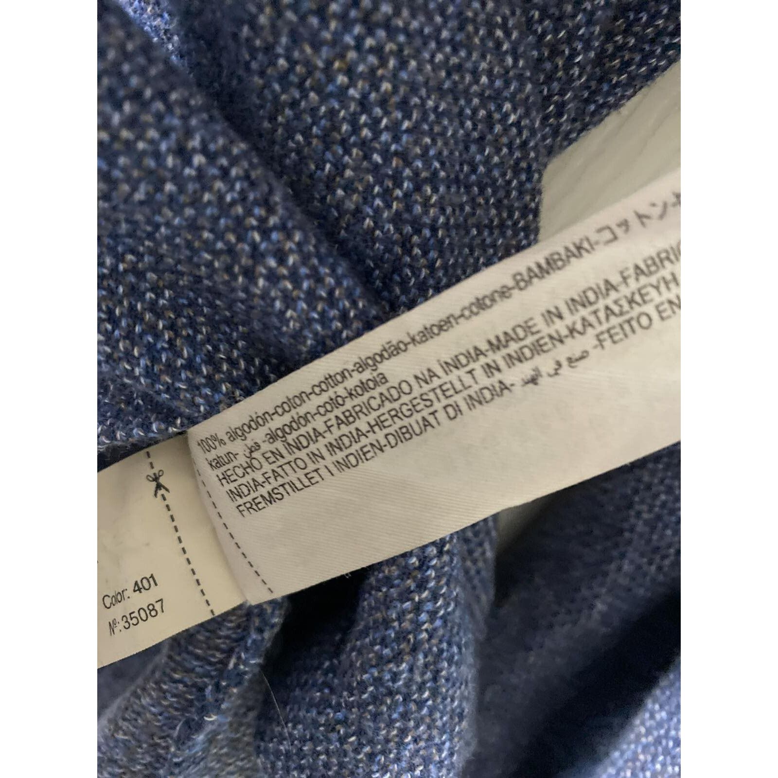 Massimo Dutti Massimo Dutti Men Lond Casual Cotton Blue Size M A003256 Size US M / EU 48-50 / 2 - 6 Thumbnail