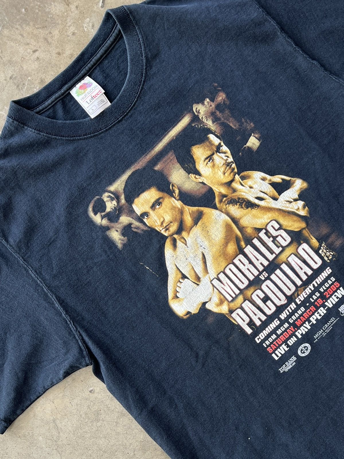 Vintage Vintage 2005 Morales vs. Pacquiao Boxing Tee Large Size US L / EU 52-54 / 3 - 1 Thumbnail