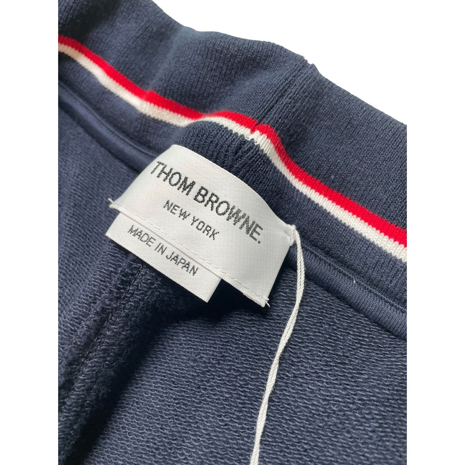 Thom Browne Thom Browne Navy & White Stripe Sweat Shorts Size US 32 / EU 48 - 3 Thumbnail