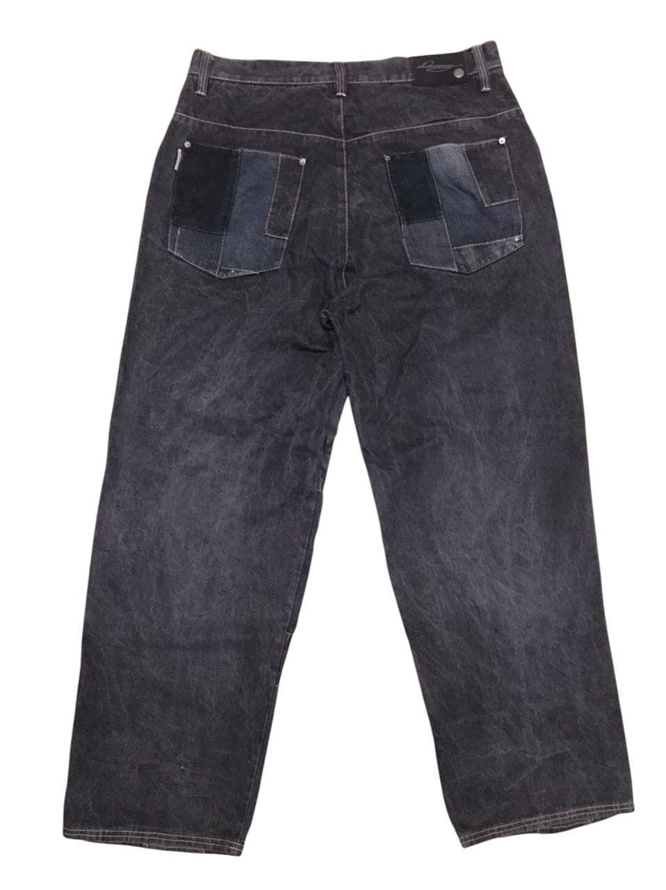 Japanese Brand RARE🔥🔥 Mallgoth Davoucci Patchwork Skate Baggy Jeans Size US 38 / EU 54 - 13 Thumbnail