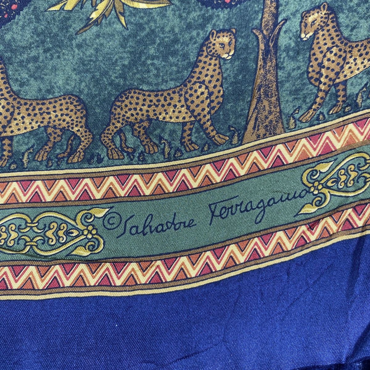 Salvatore Ferragamo × Vintage Salvatore Ferragamo Scarf # D650 # Muffler # Neckwear Size ONE SIZE - 2 Thumbnail