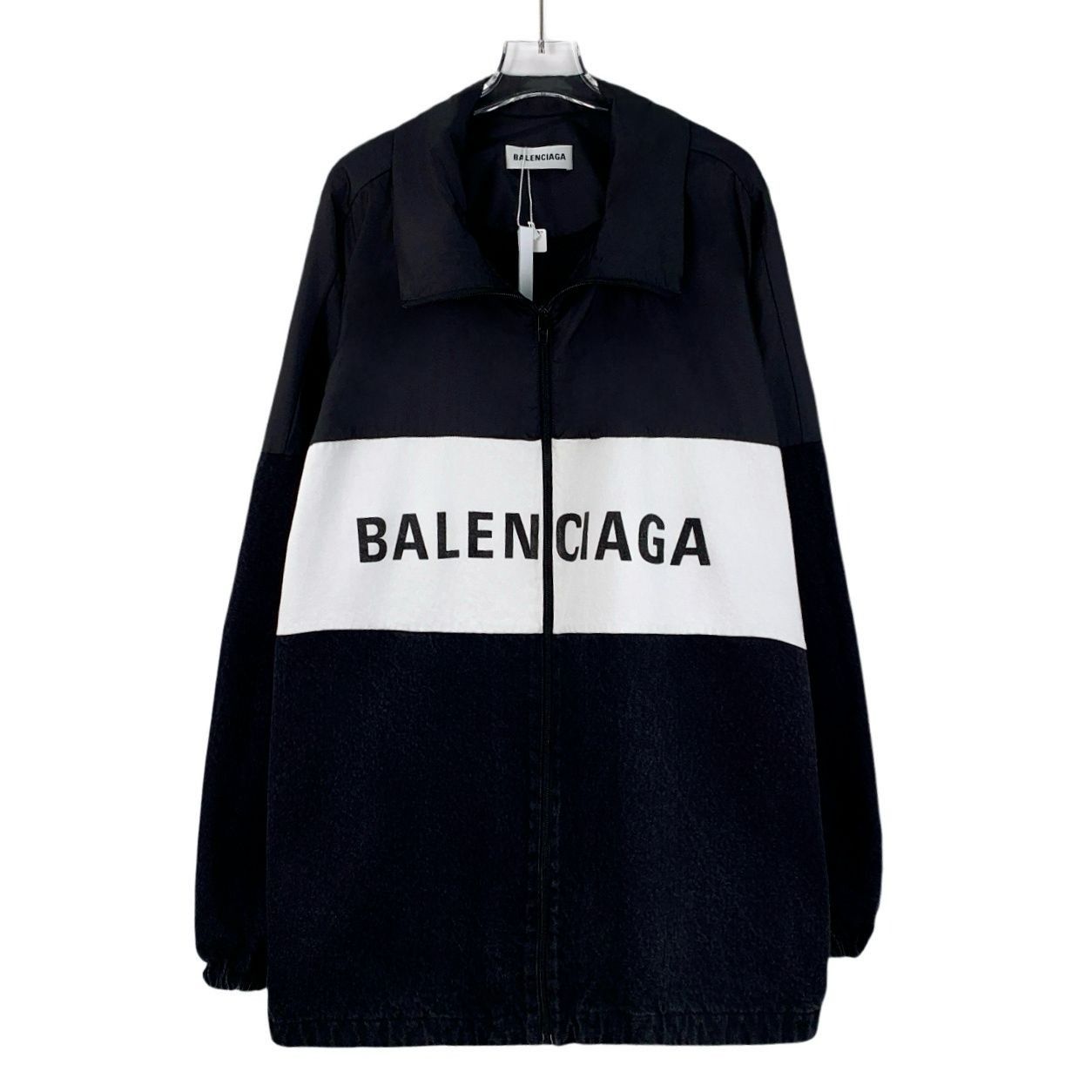 Balenciaga Balenciaga Two-Tone Logo Printed Cotton Long-Sleeve Zipper J Size XS / US 0-2 / IT 36-38 - 1 Thumbnail