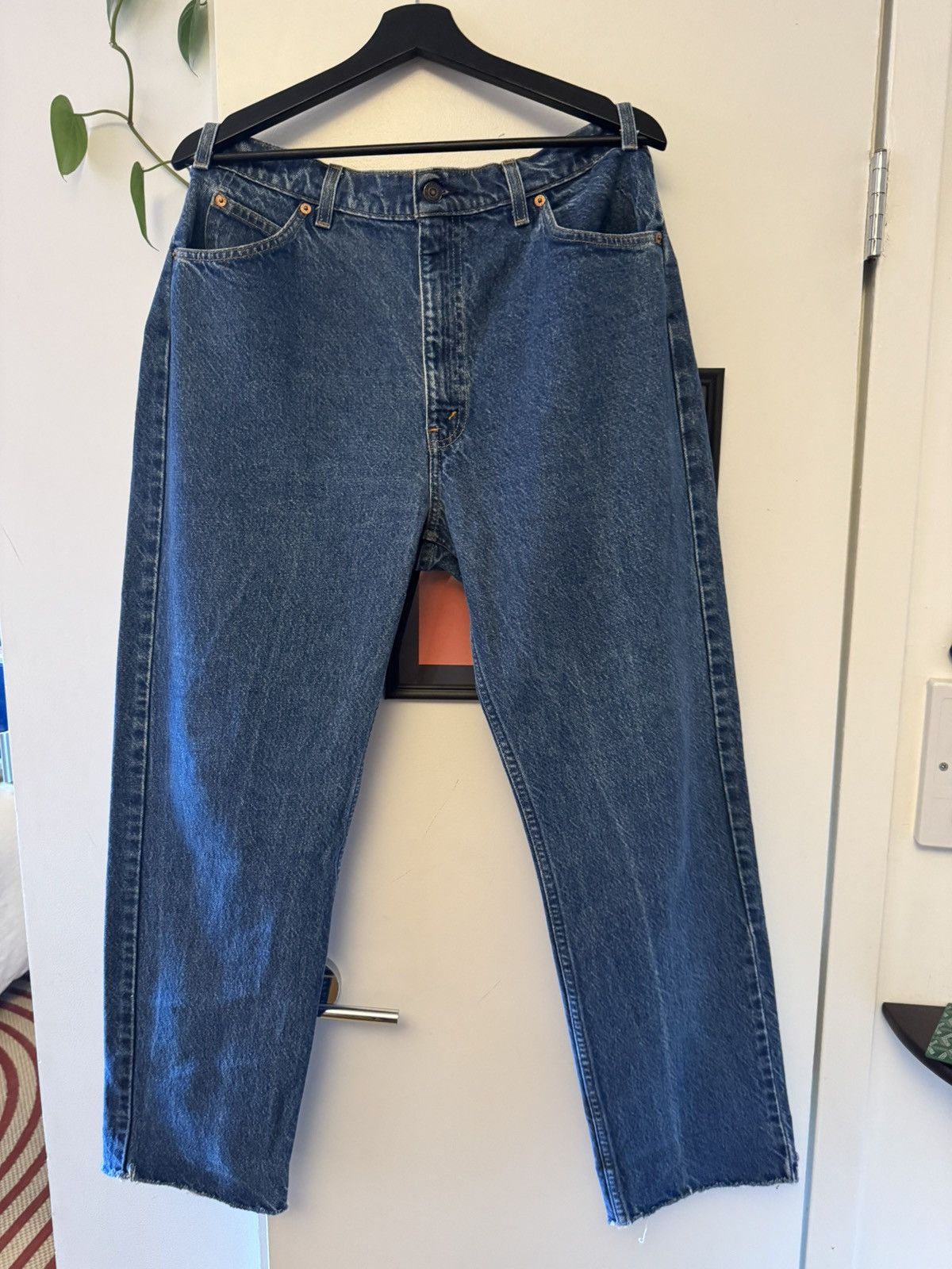 Levi's Levi’s 505 Orange Tab Blue Size US 34 / EU 50 - 2 Thumbnail