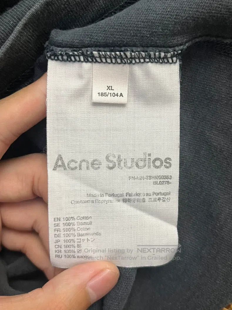 Acne Studios Acne Studios Logo Printed Loose Round Neck Short-sleeve T- Size US XL / EU 56 / 4 - 4 Thumbnail
