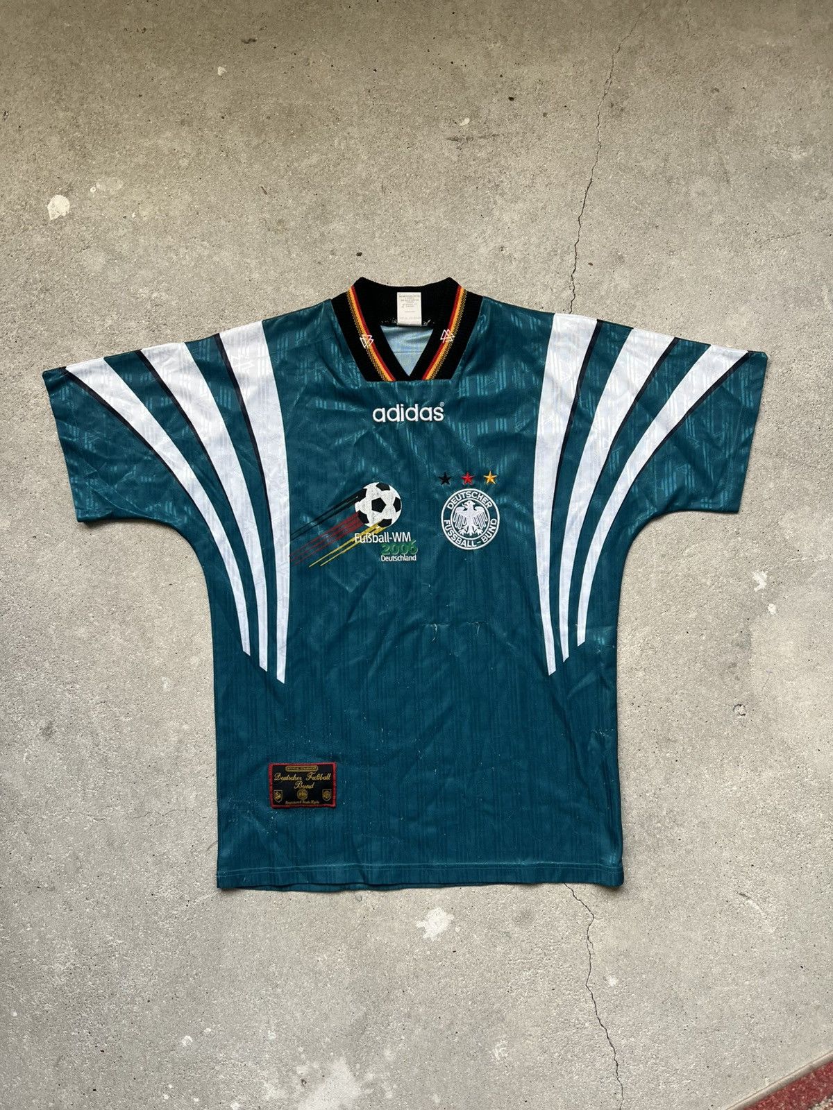 Adidas Deutschland Trikot 1996 adidas Away DFB Jersey Germany Shirt Size US S / EU 44-46 / 1 - 1 Thumbnail